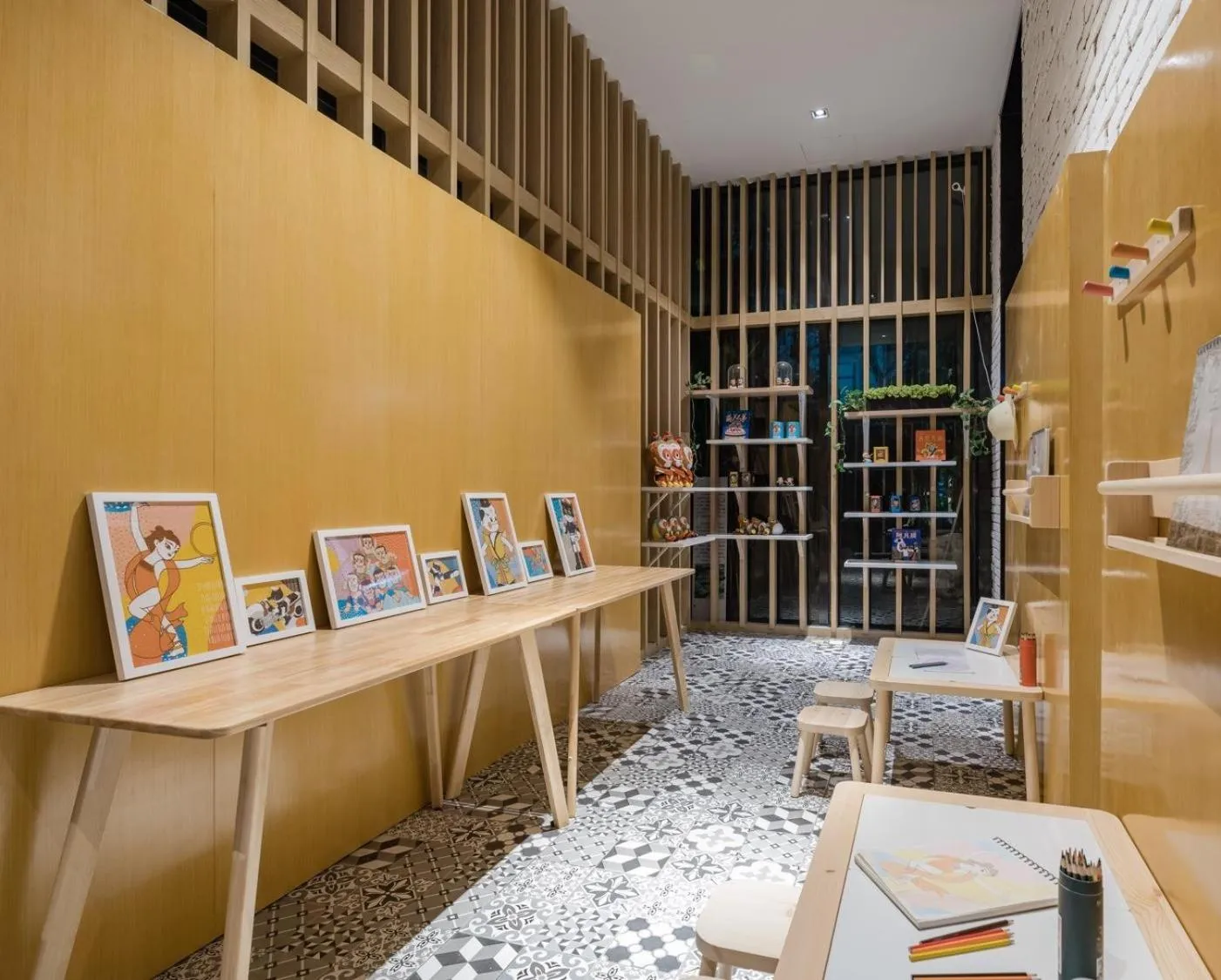 Seating area in Atour Hotel Xujiahui Meiying