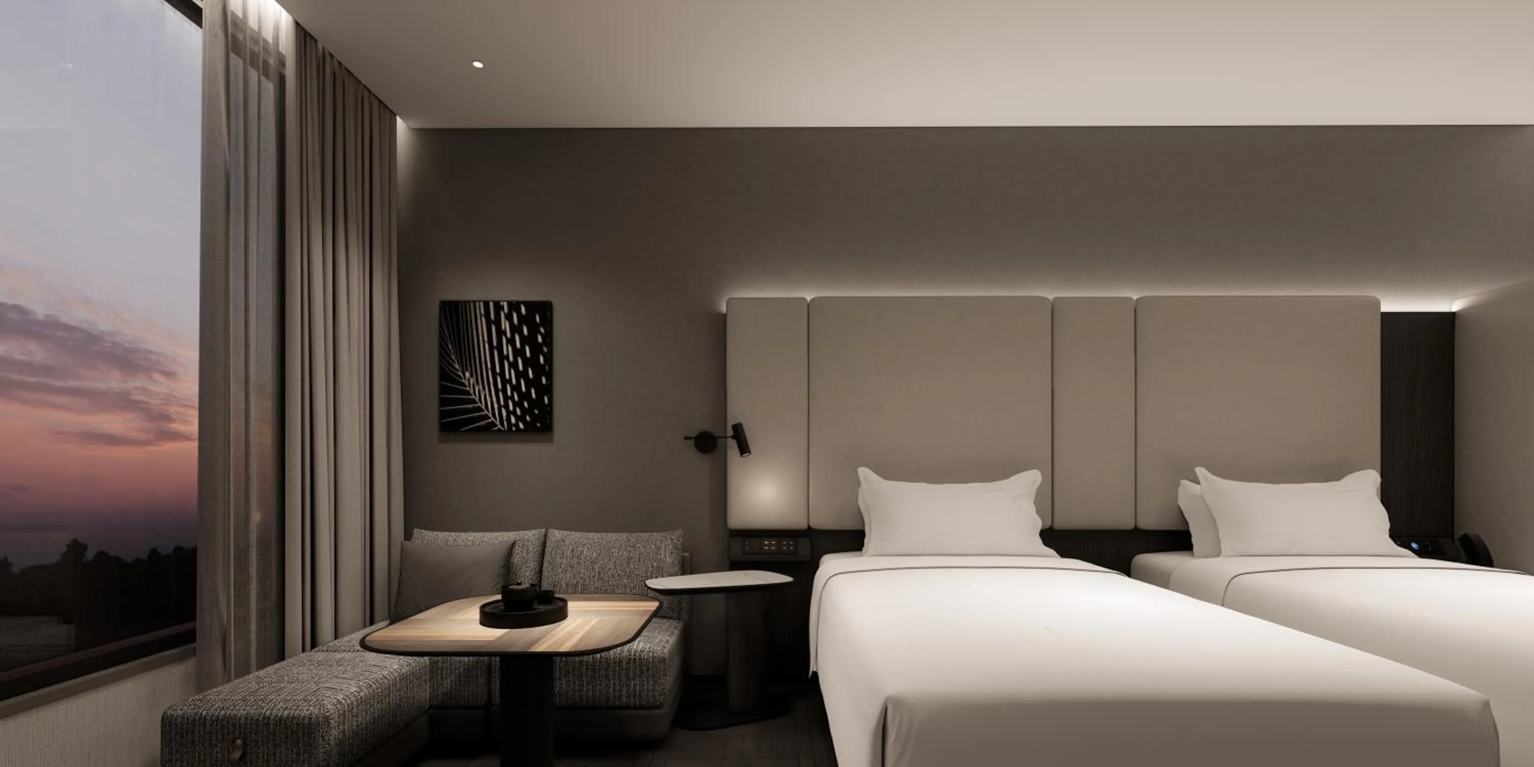 Photo of the whole room, Bed in Atour Hotel Xujiahui Meiying