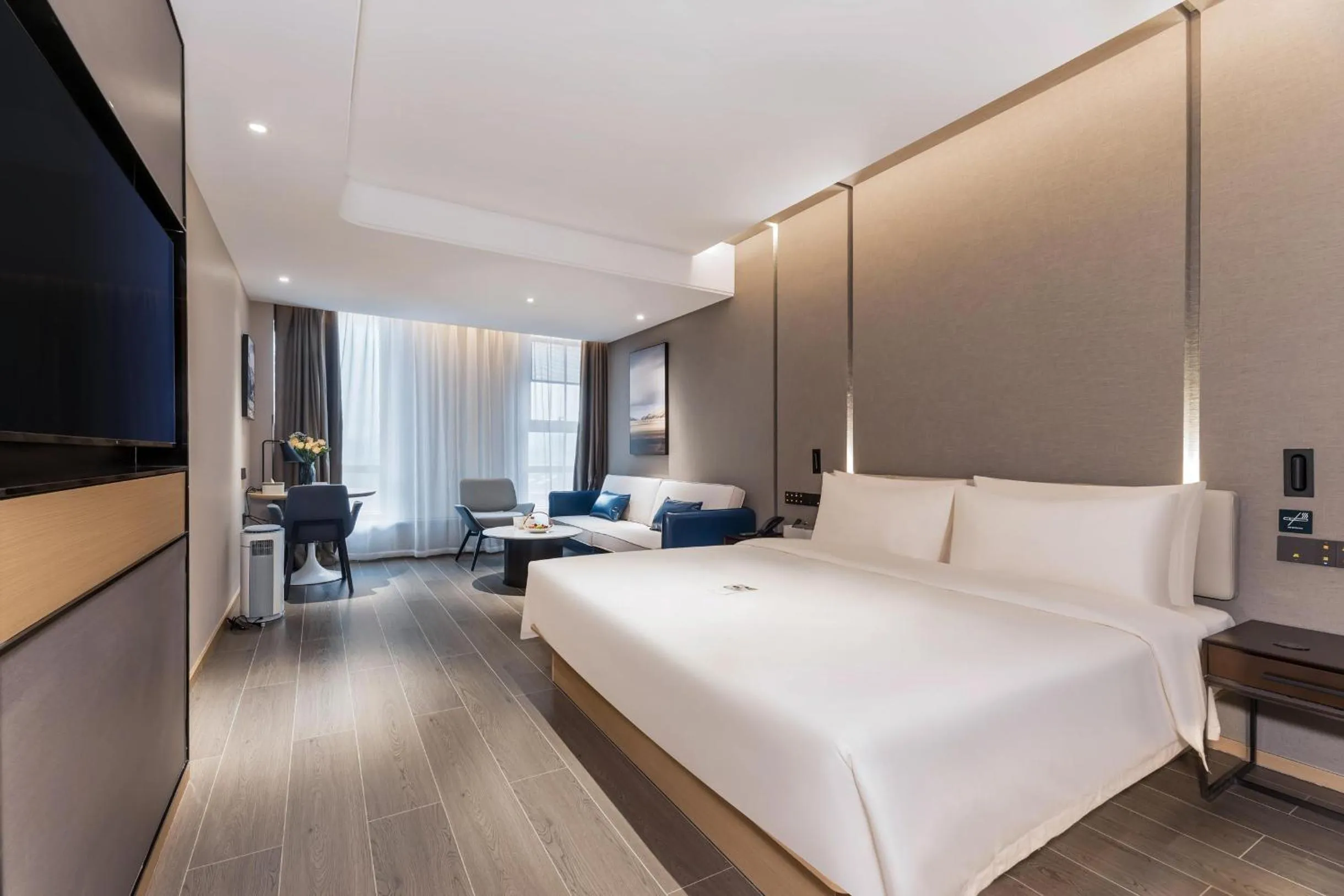 Bed in Atour Hotel Zhijiang Bridge