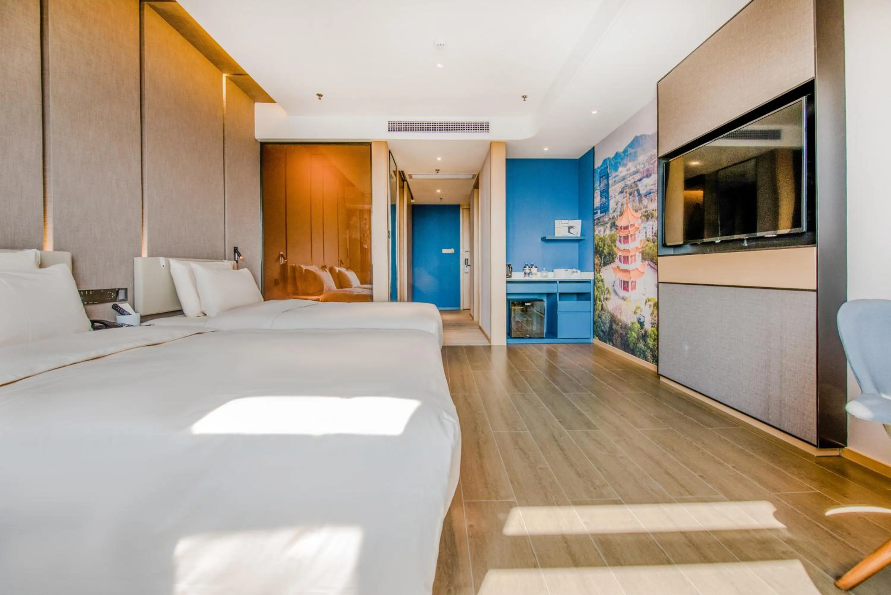 Bedroom, Bed in Atour Hotel Zhongshan Tanzhou