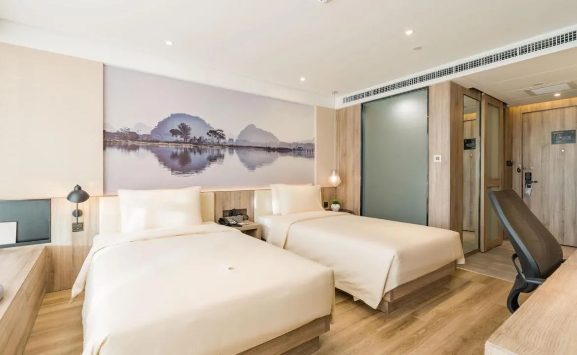 Bed in Atour Hotel Kunming Dashanghui