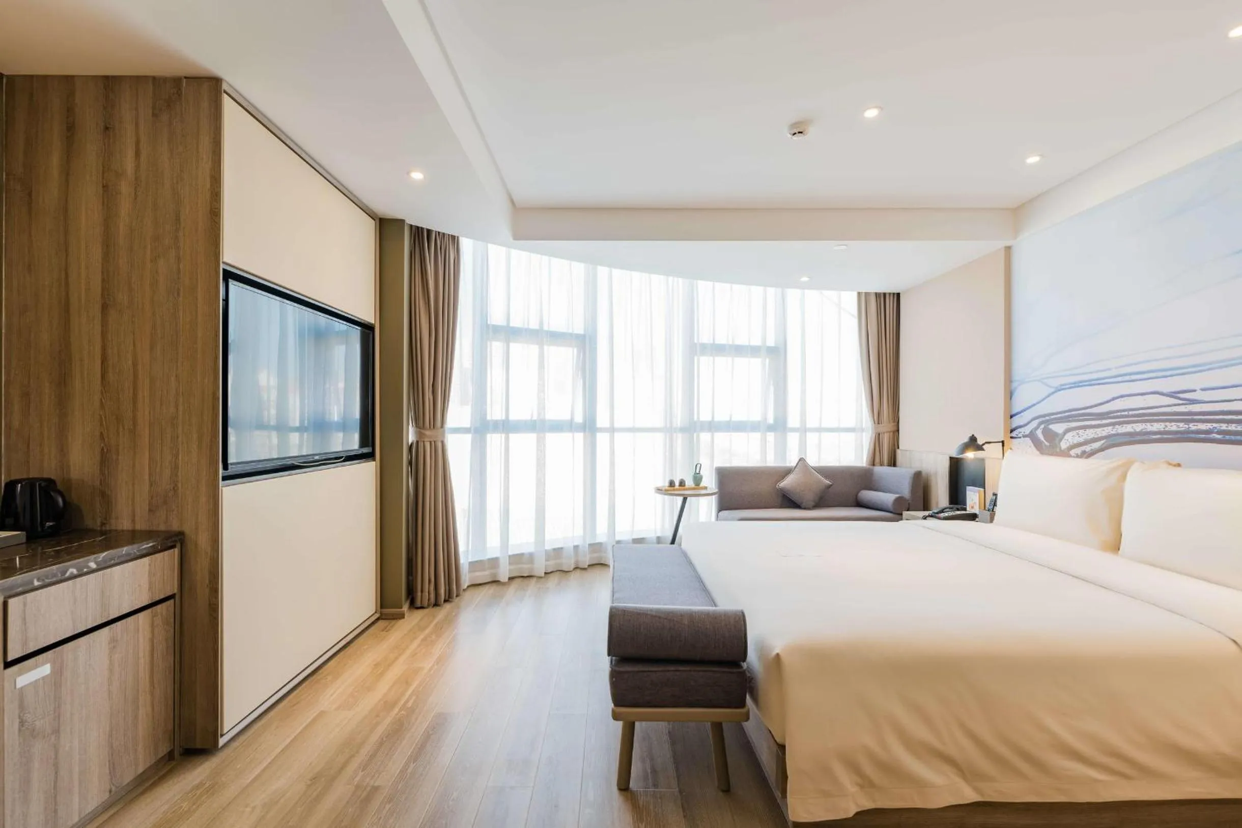 Bed in Atour Hotel Kunming Dashanghui