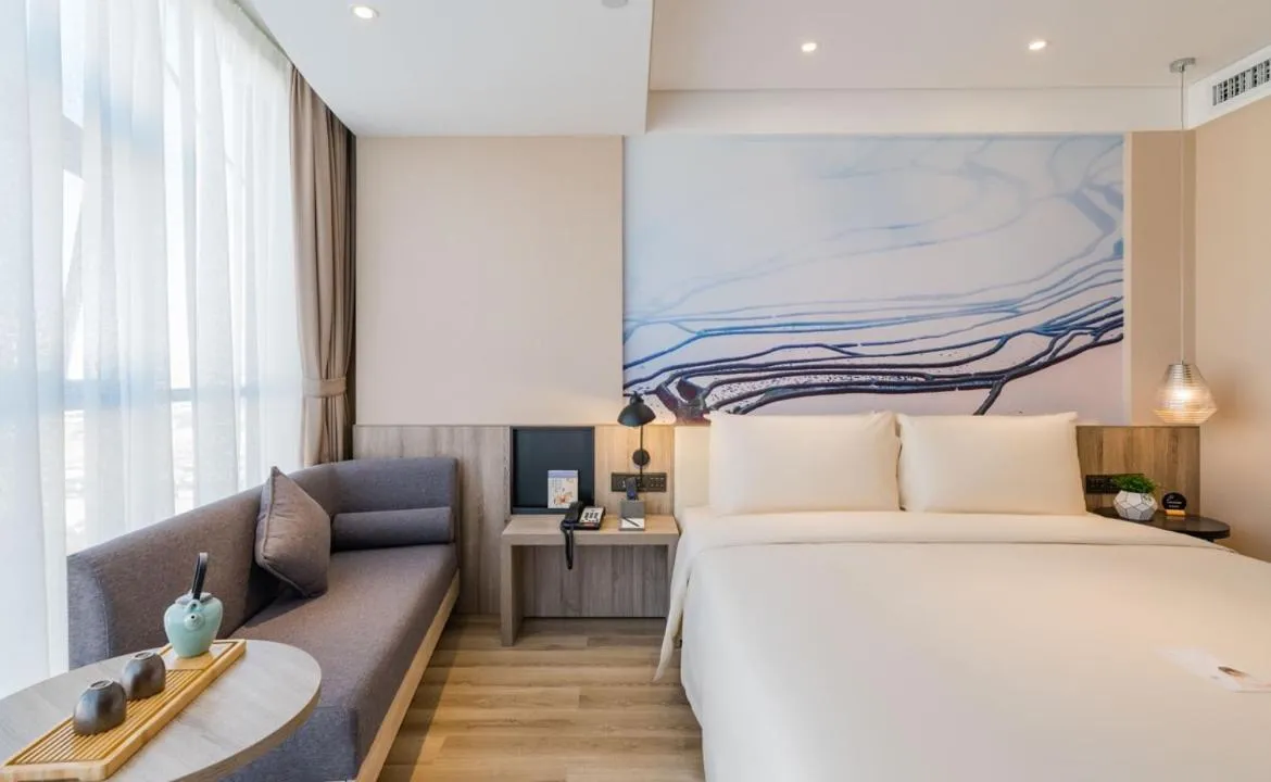 Bed in Atour Hotel Kunming Dashanghui