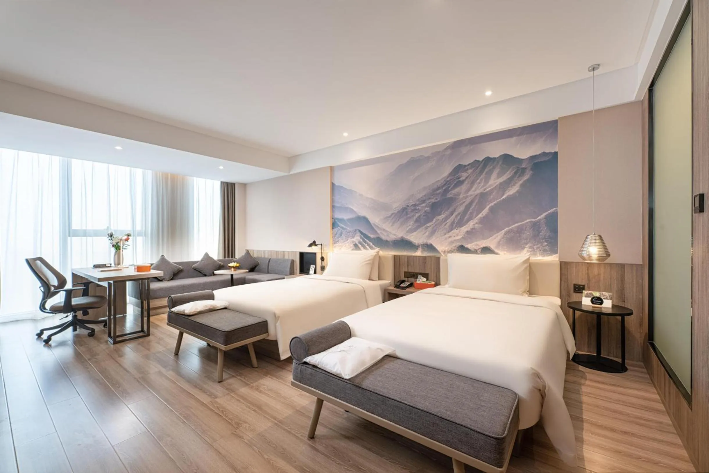 Bed in Atour Hotel Xi'an Daming Palace