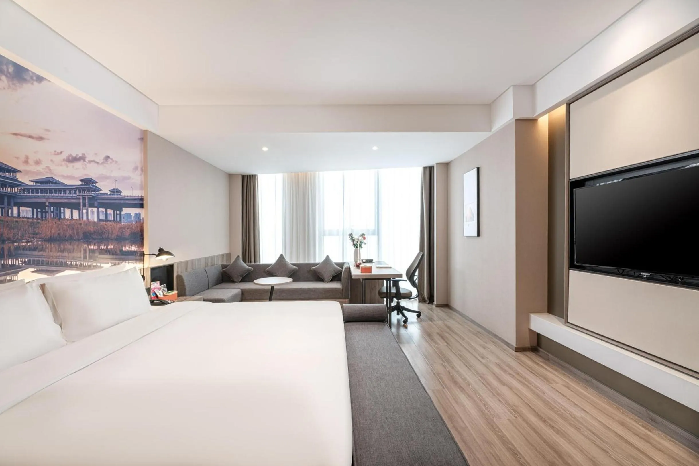 Bed in Atour Hotel Xi'an Daming Palace