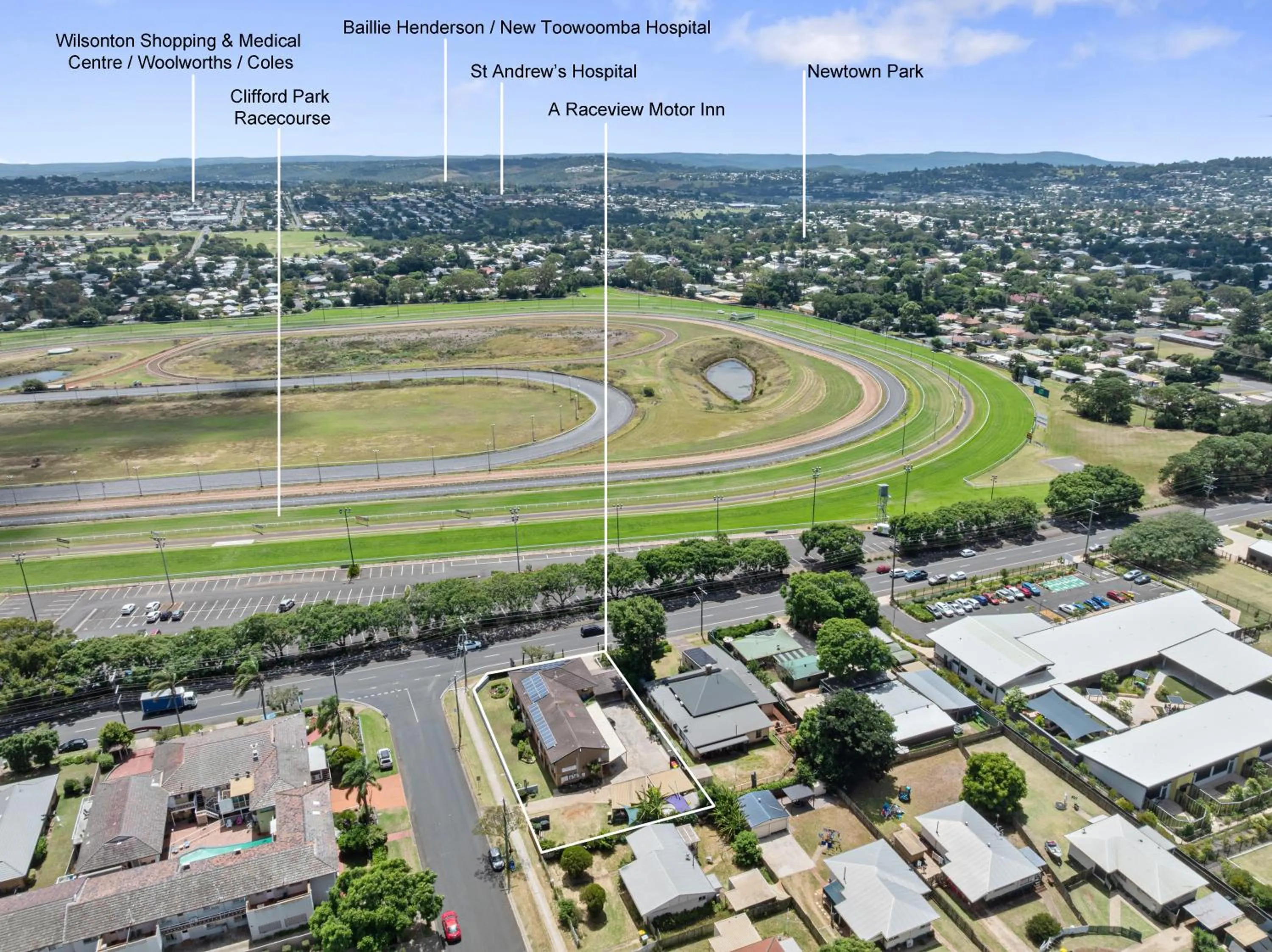 Location in Raceview Motor Inn