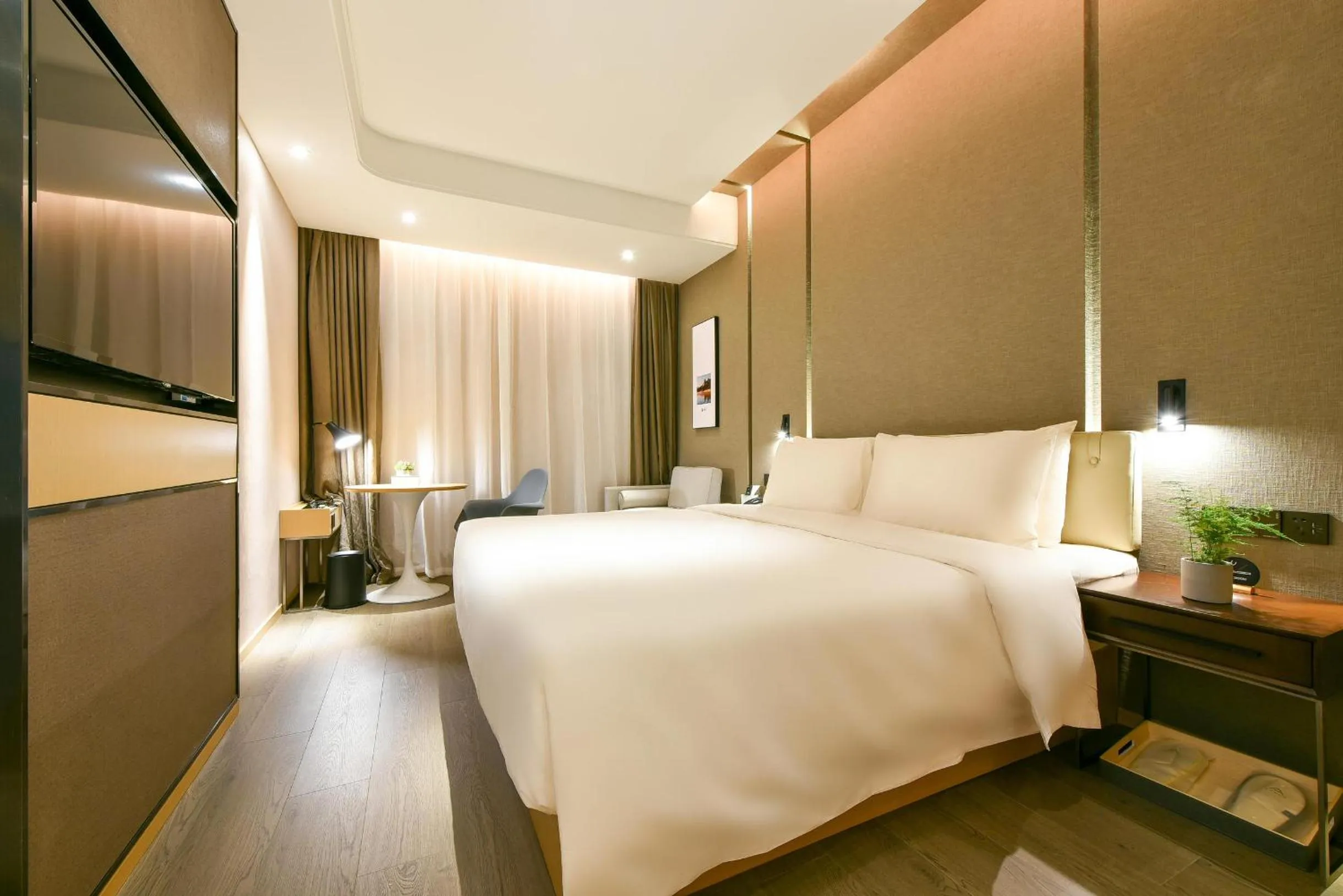 Bed in Atour Hotel Wangjing SOHO