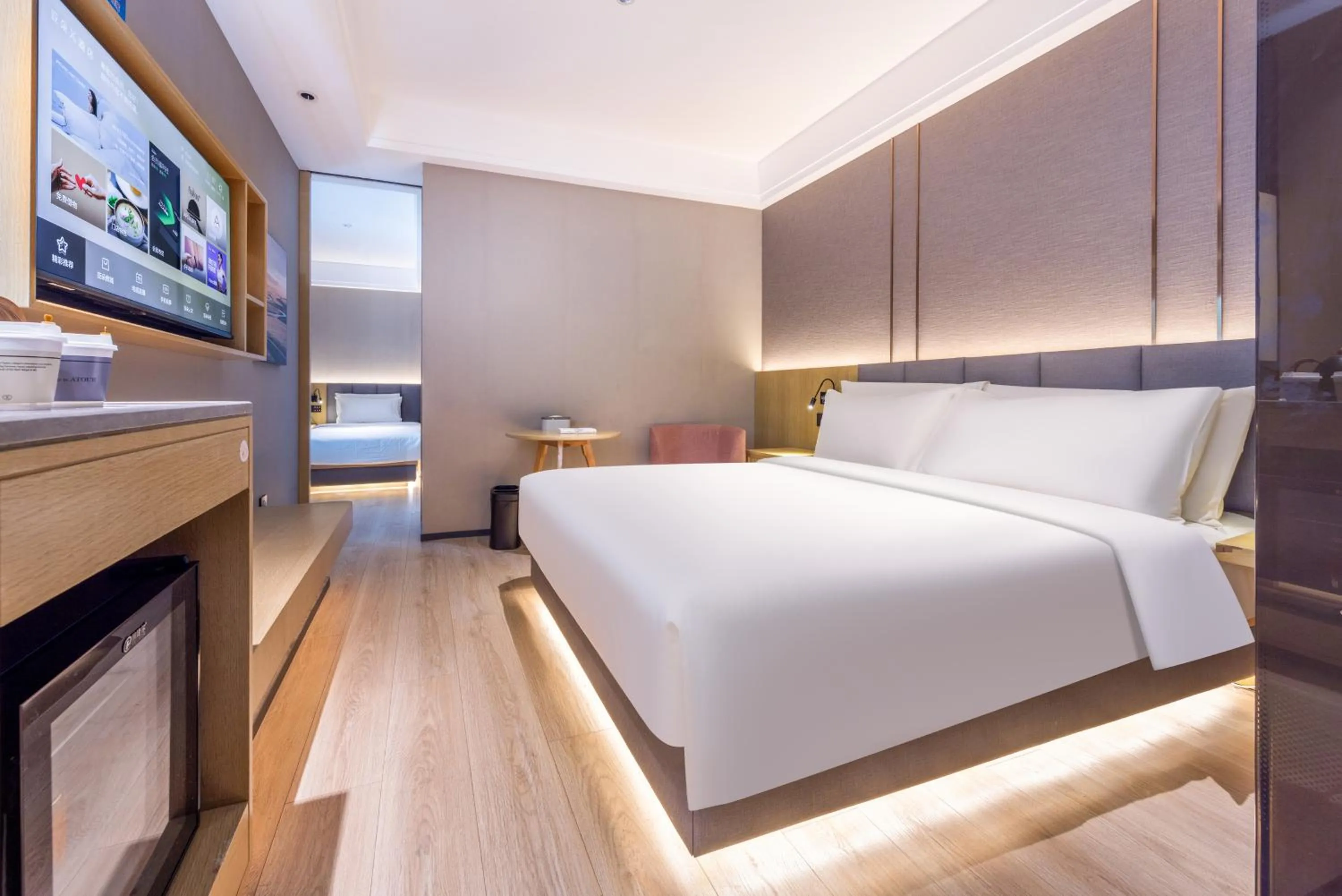 Bed in Atour X Hotel Beijing Majiabao Subway Station