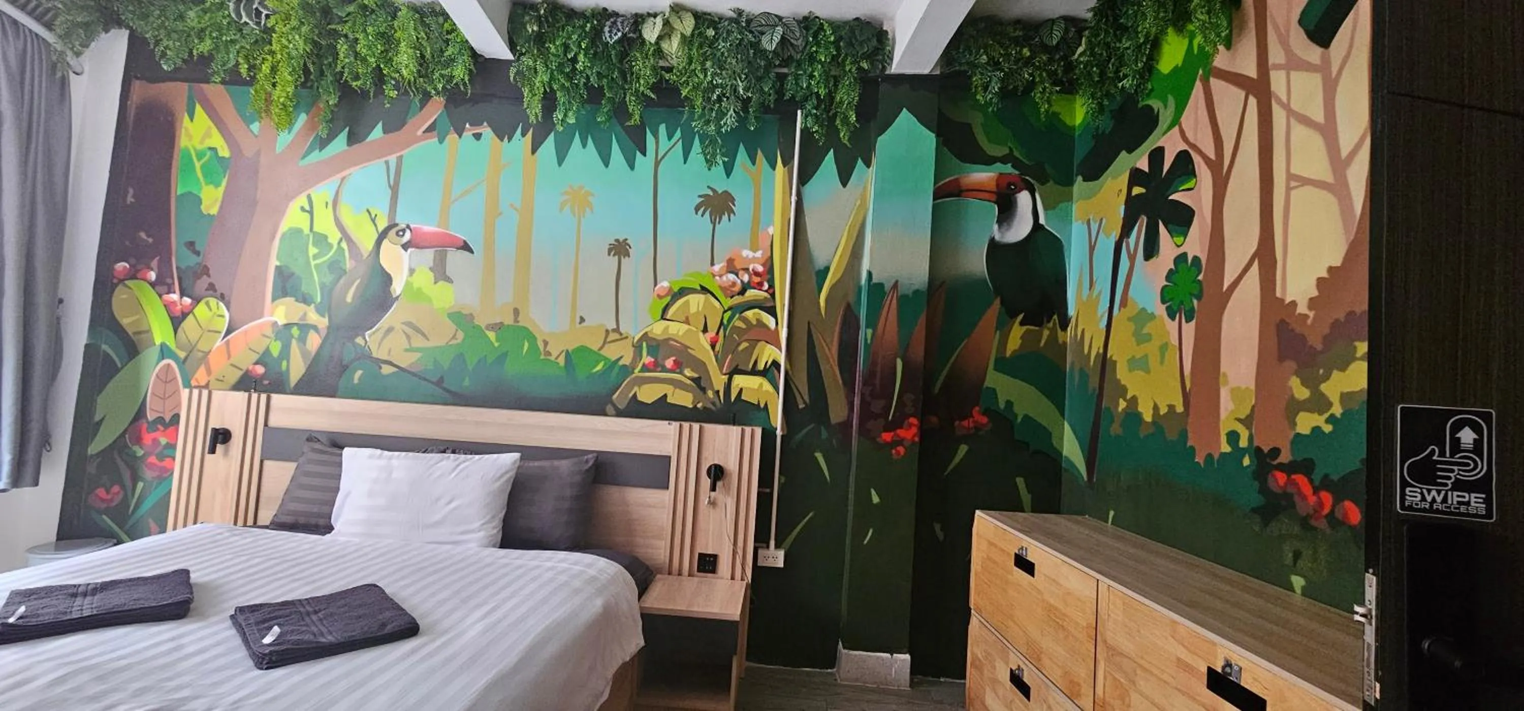 Bedroom, Bed in Urban Jungle Social