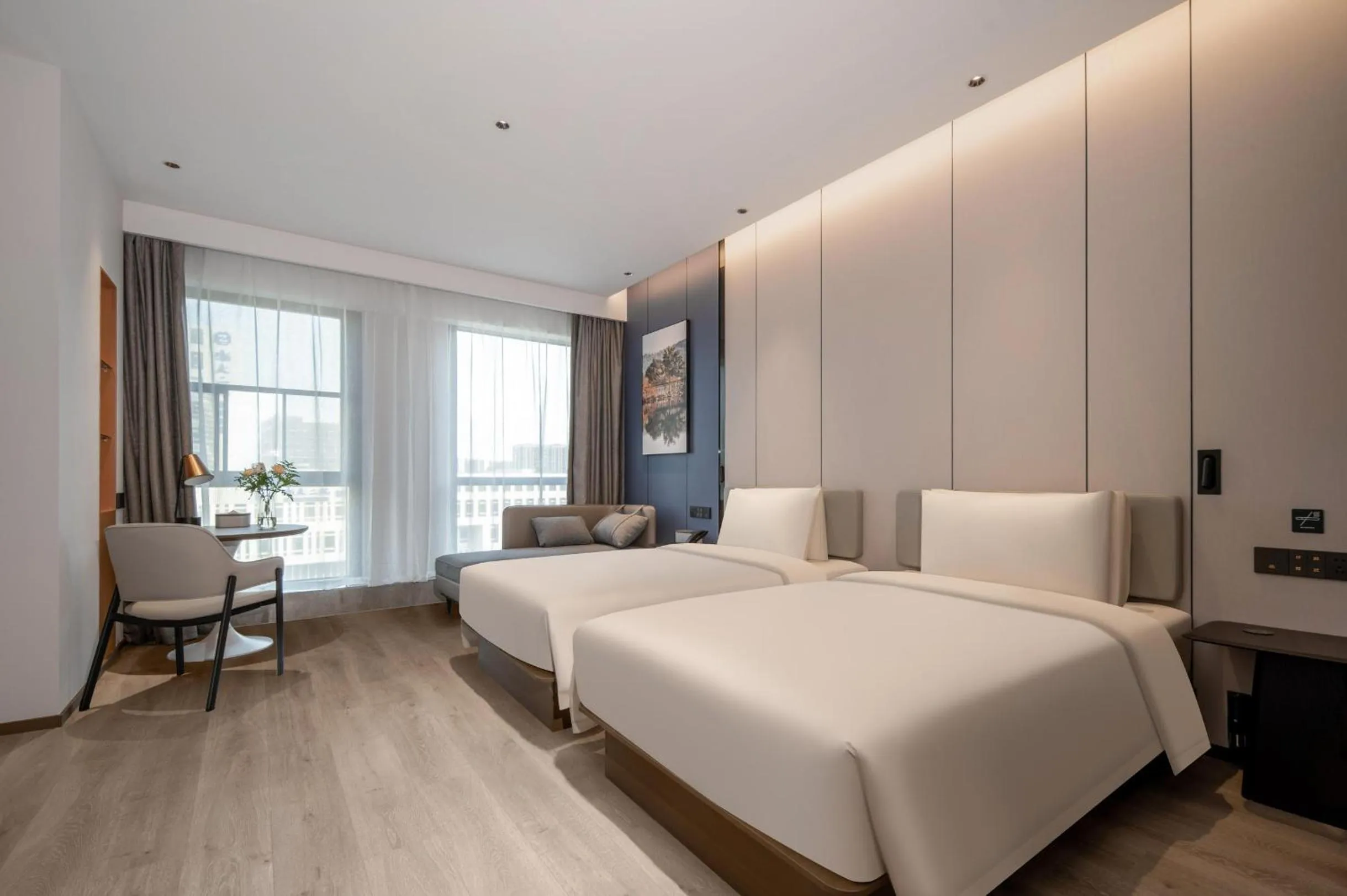 Bed in Atour Hotel Hangzhou East Railway Station East Square