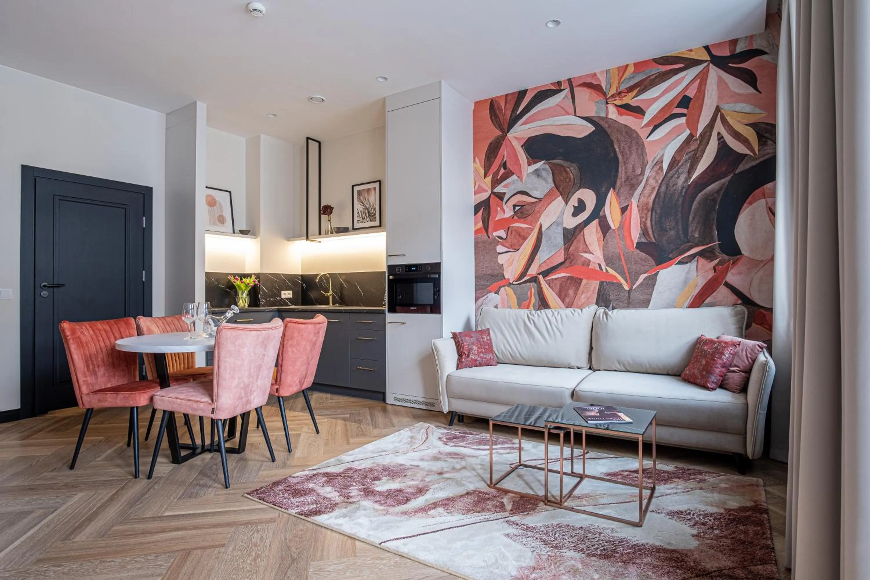 Kitchen or kitchenette in Carvala Boutique Apartments