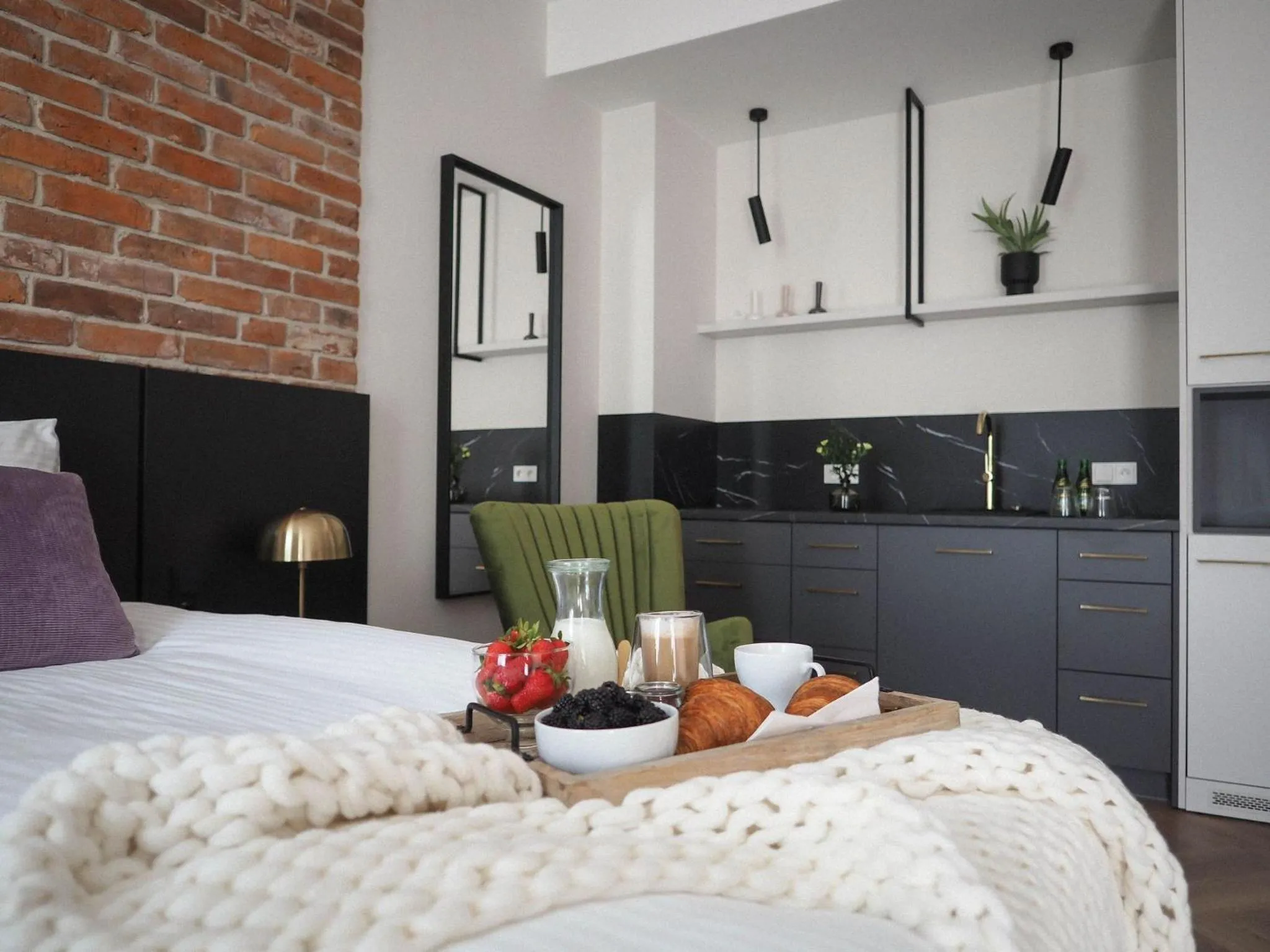 Bed in Carvala Boutique Apartments