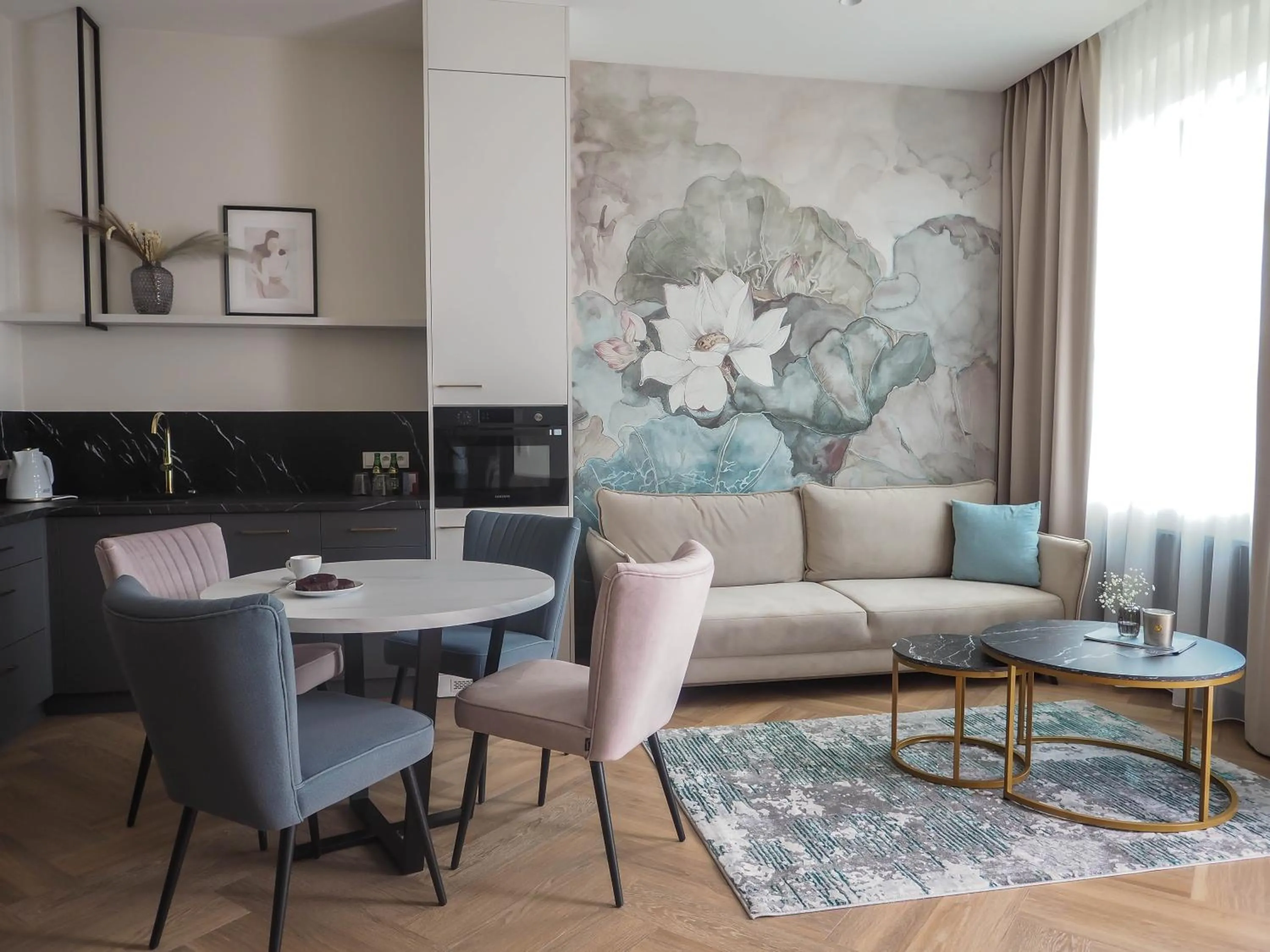 Kitchen or kitchenette in Carvala Boutique Apartments