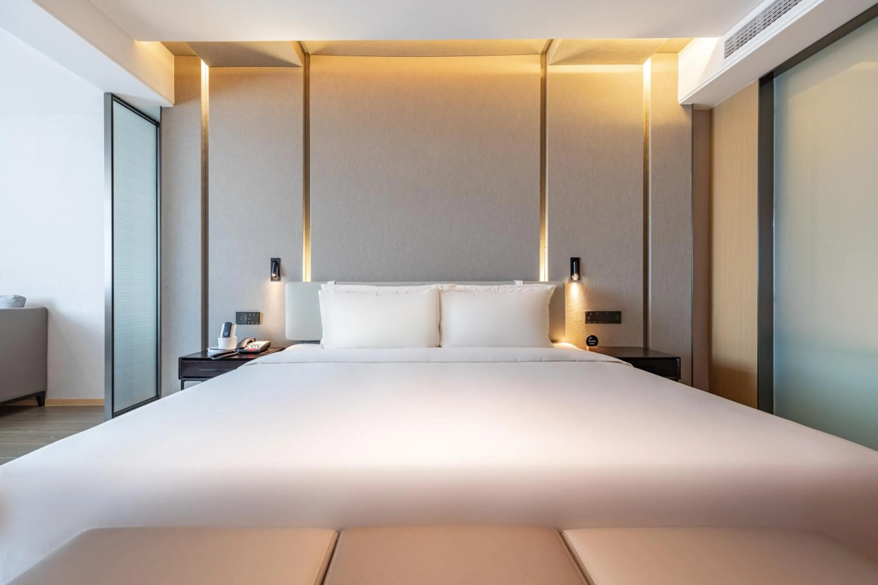 Bed in Atour Hotel Guangzhou Huangpu Luogang Science City