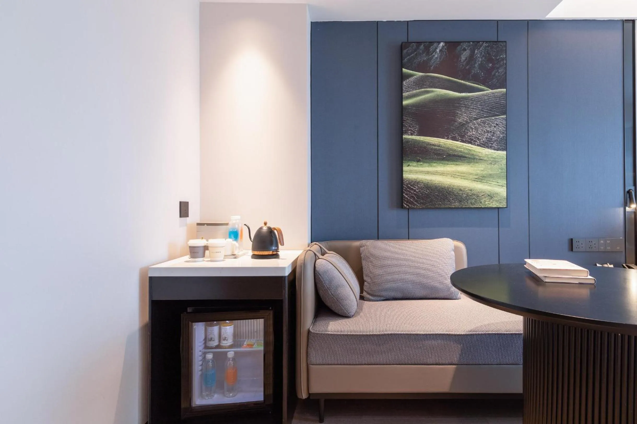 Seating area in Atour Hotel Guangzhou Zhongcun Hanxi Changlong Metro Station