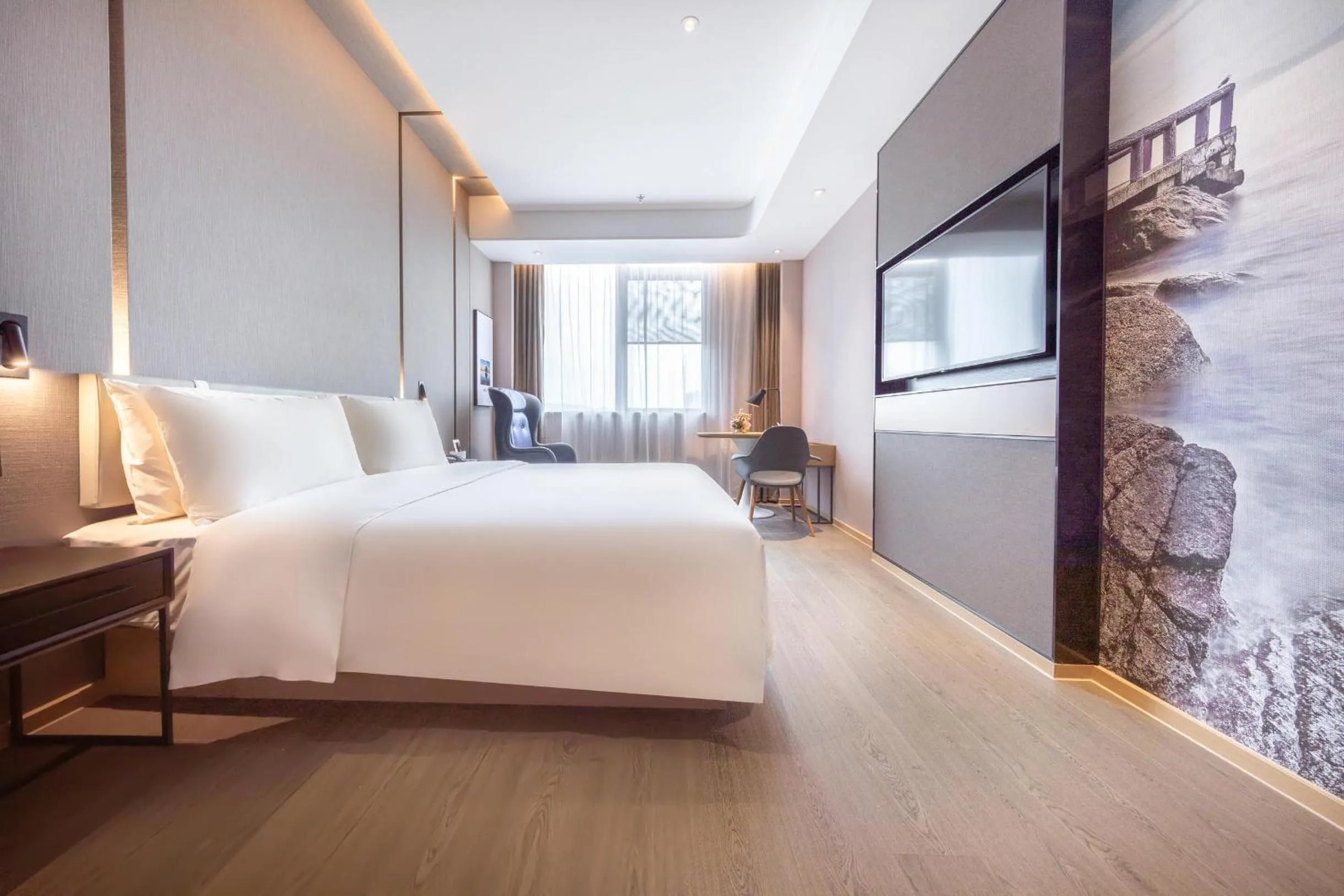Bed in Atour Hotel Shenzhen Guangming New City