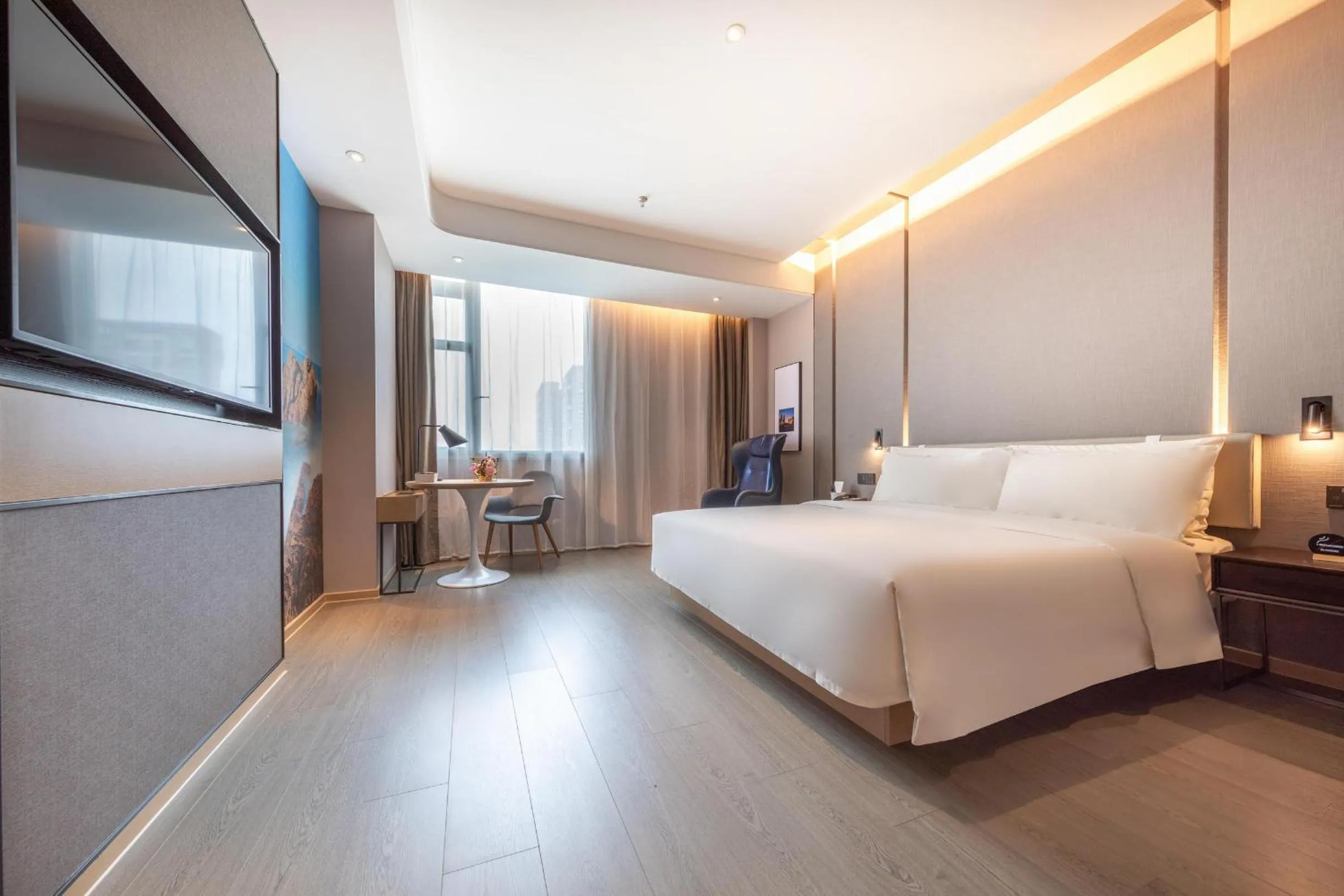 Bed in Atour Hotel Shenzhen Guangming New City