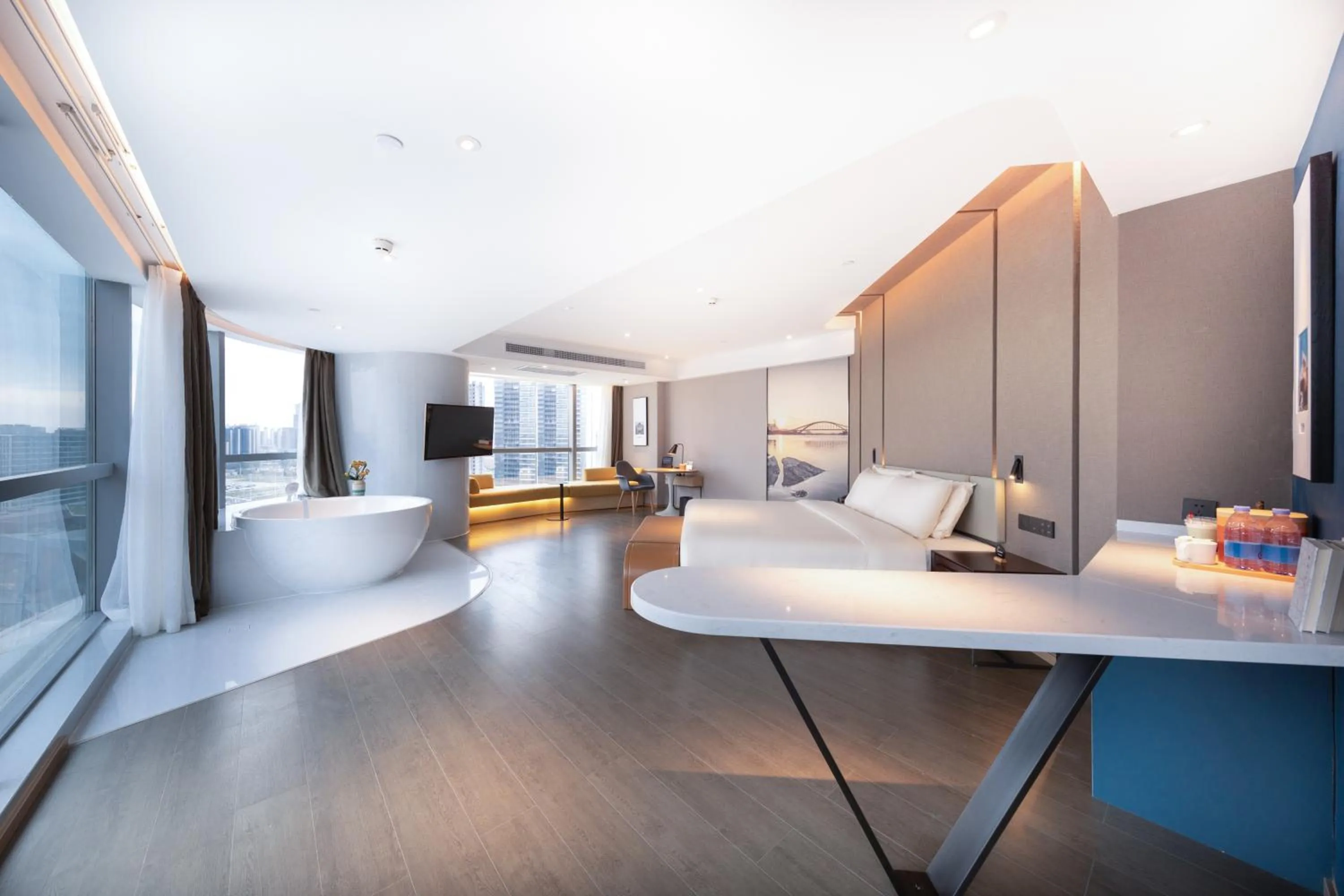 Bedroom, Bed in Atour Hotel Foshan Shunde Happy Coast