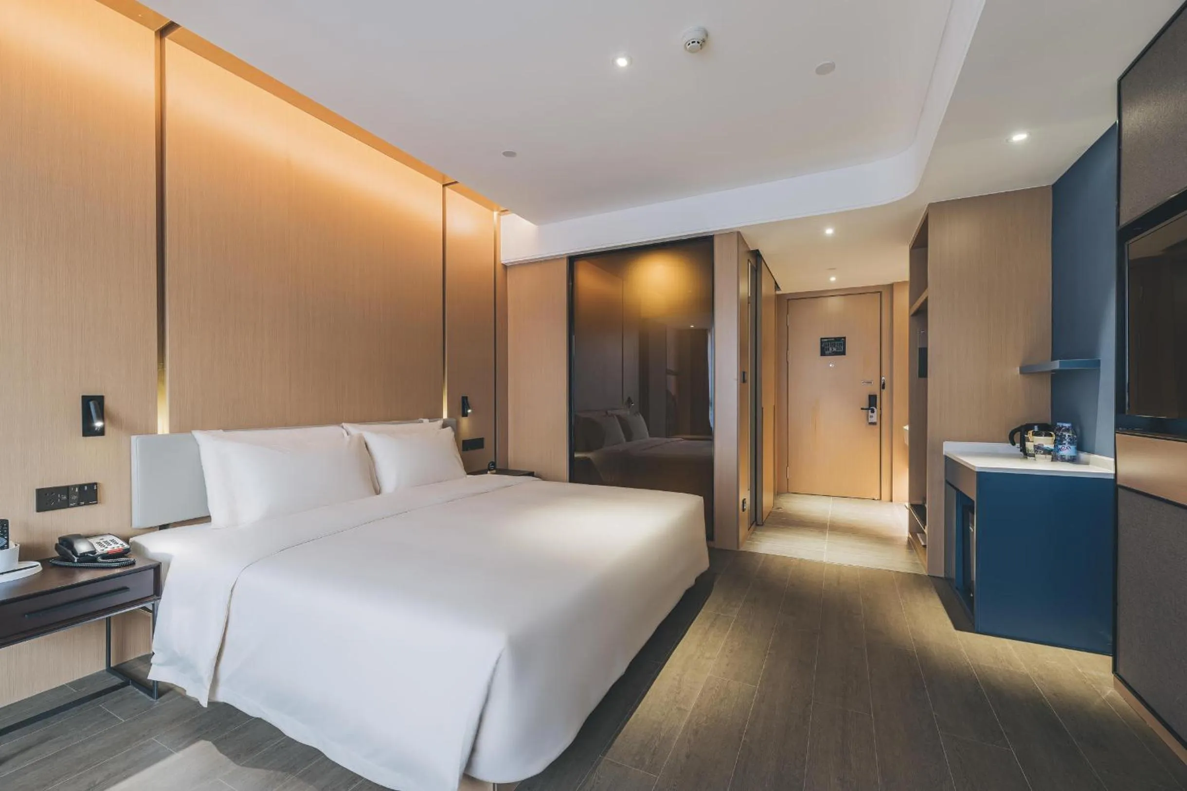Bed in Atour Hotel Zhanjiang Renmin Avenue Dingsheng Plaza