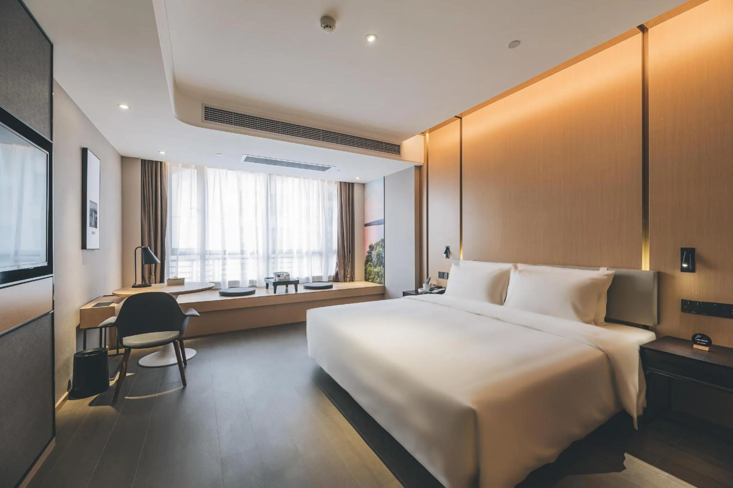 Bed in Atour Hotel Zhanjiang Renmin Avenue Dingsheng Plaza