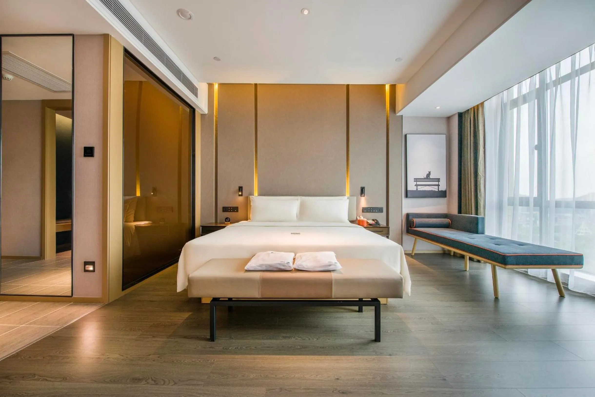 Bed in Atour Hotel Dongguan Humen Avenue