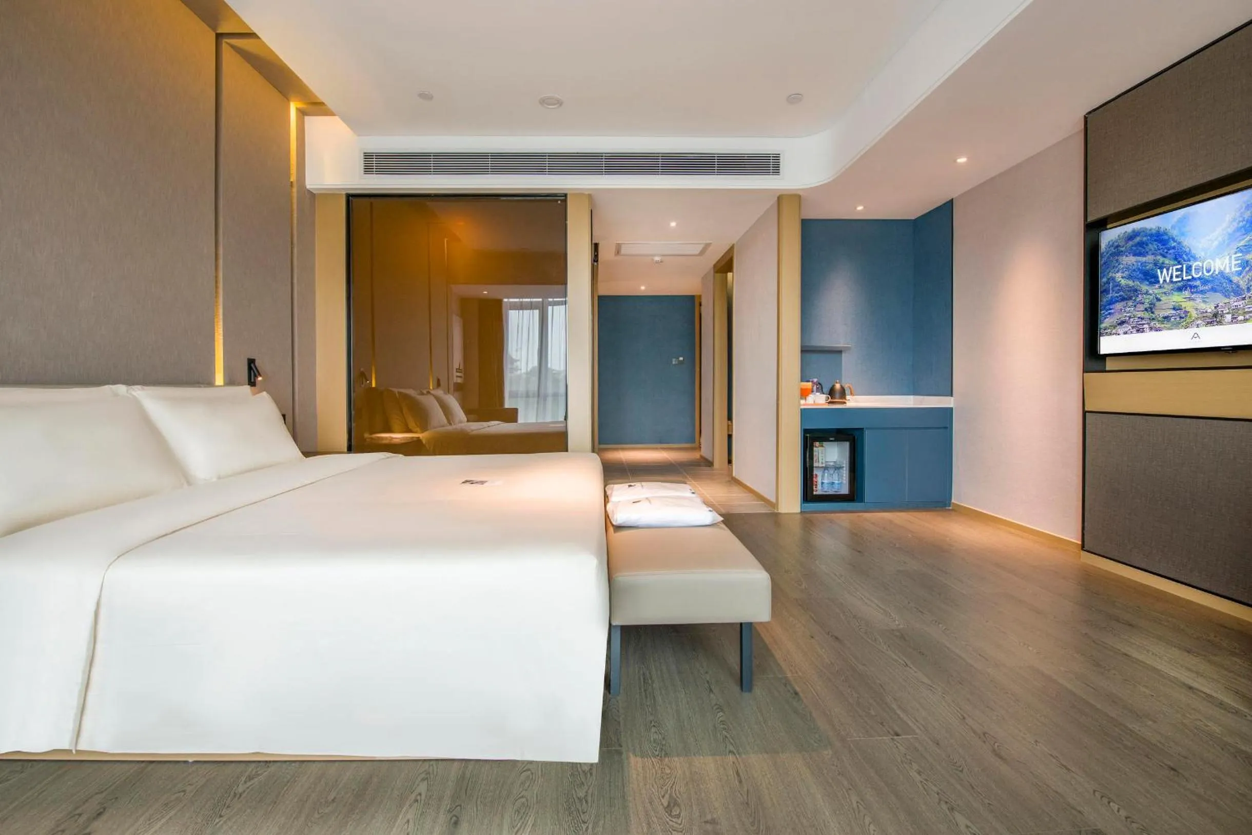 Bed in Atour Hotel Dongguan Humen Avenue