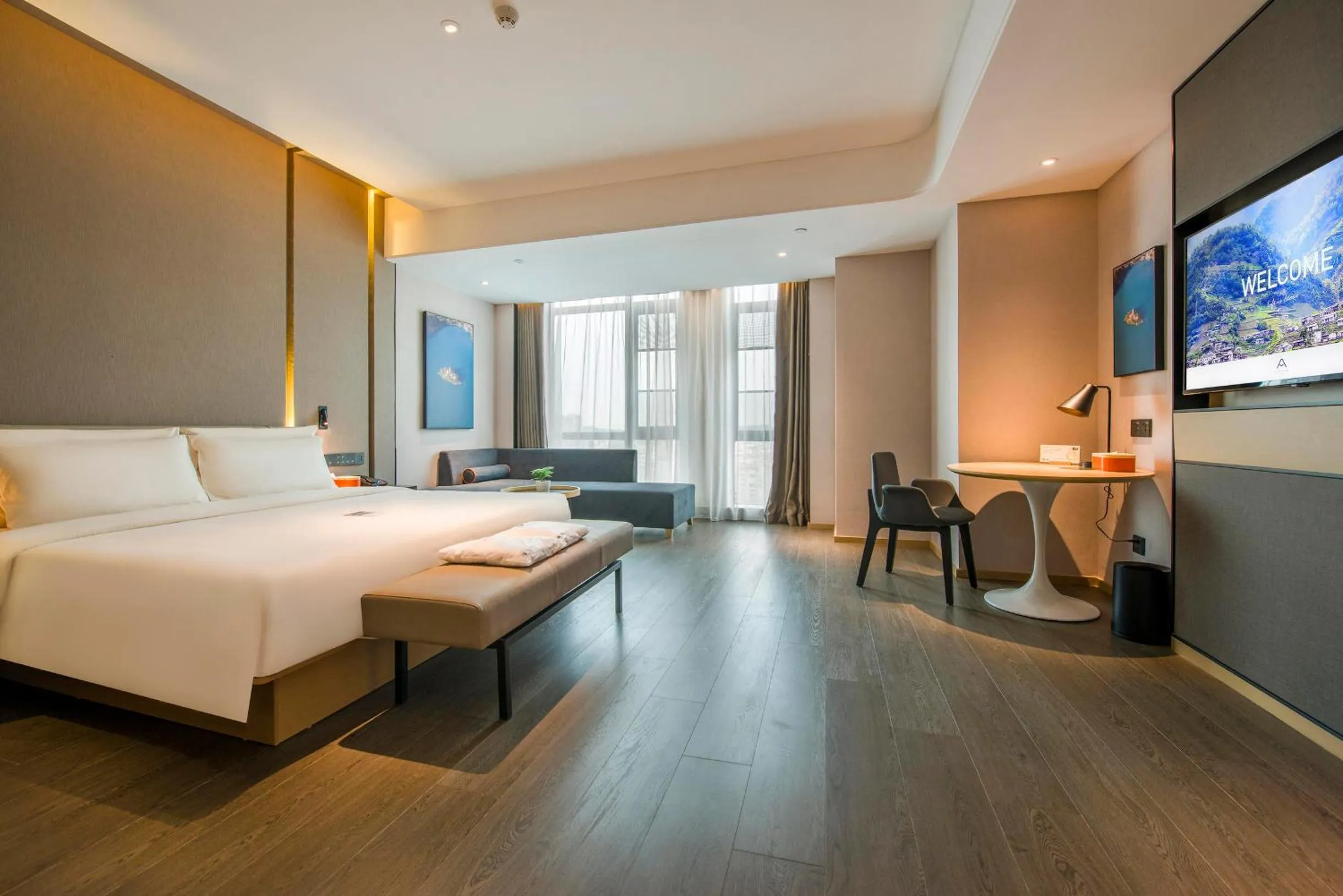 Bed in Atour Hotel Dongguan Humen Avenue