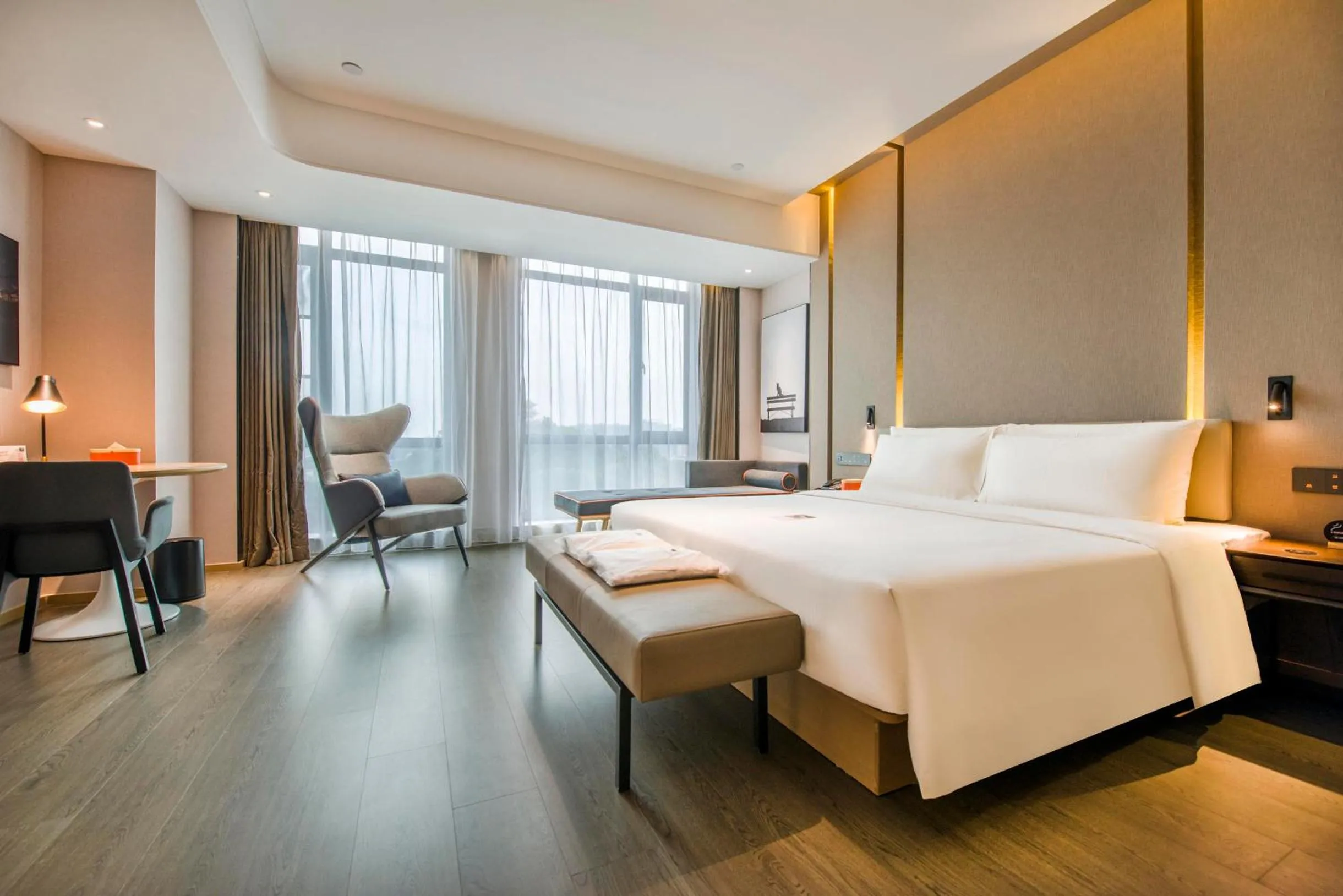 Bed in Atour Hotel Dongguan Humen Avenue