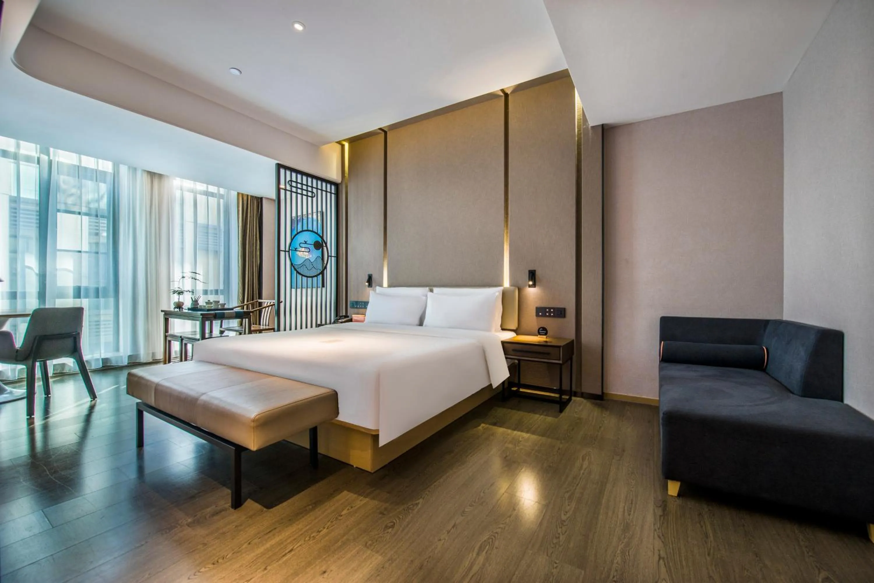 Bed in Atour Hotel Dongguan Humen Avenue