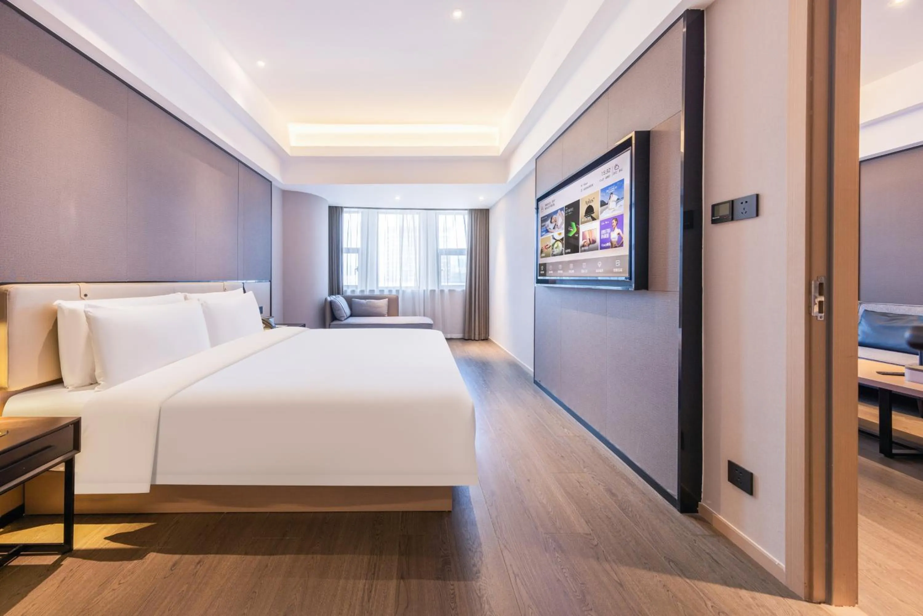 TV and multimedia, Bed in Atour Hotel Chongqing North Railway Station