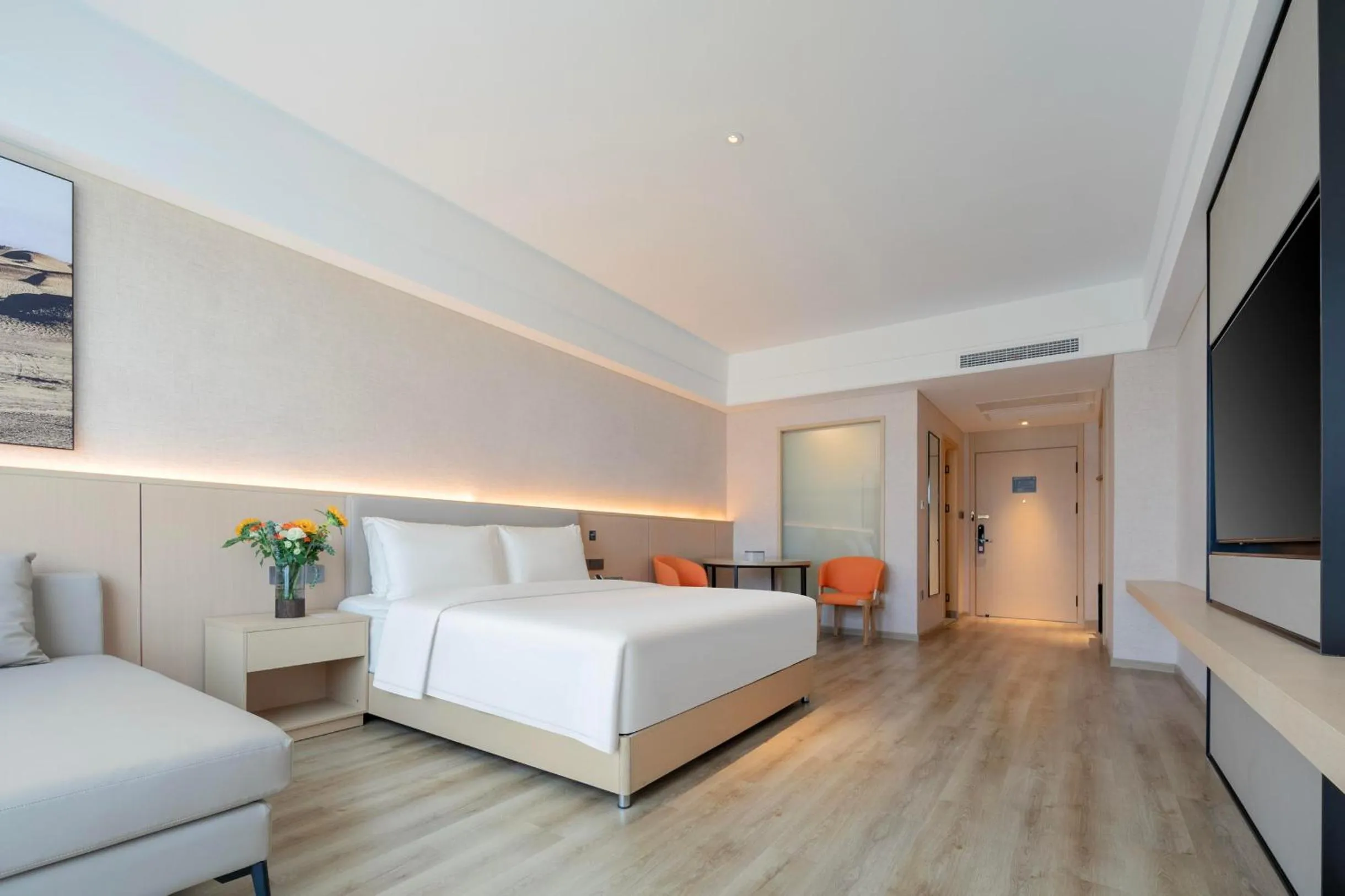 Bed in Atour X Hotel Chengdu Longquan Automobile City