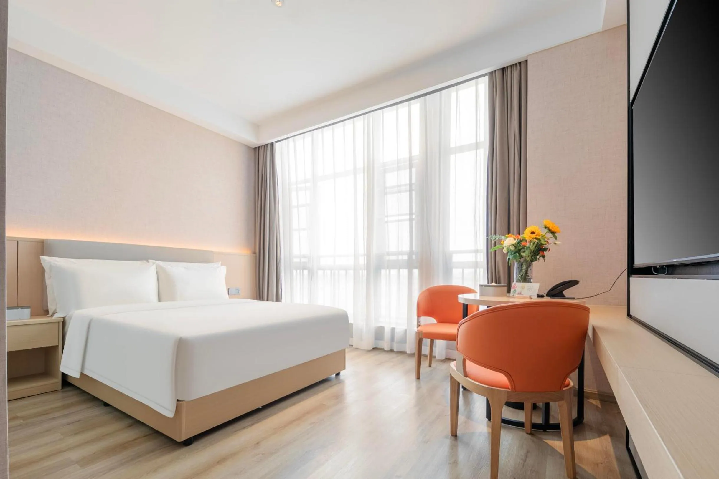 Bed in Atour X Hotel Chengdu Longquan Automobile City