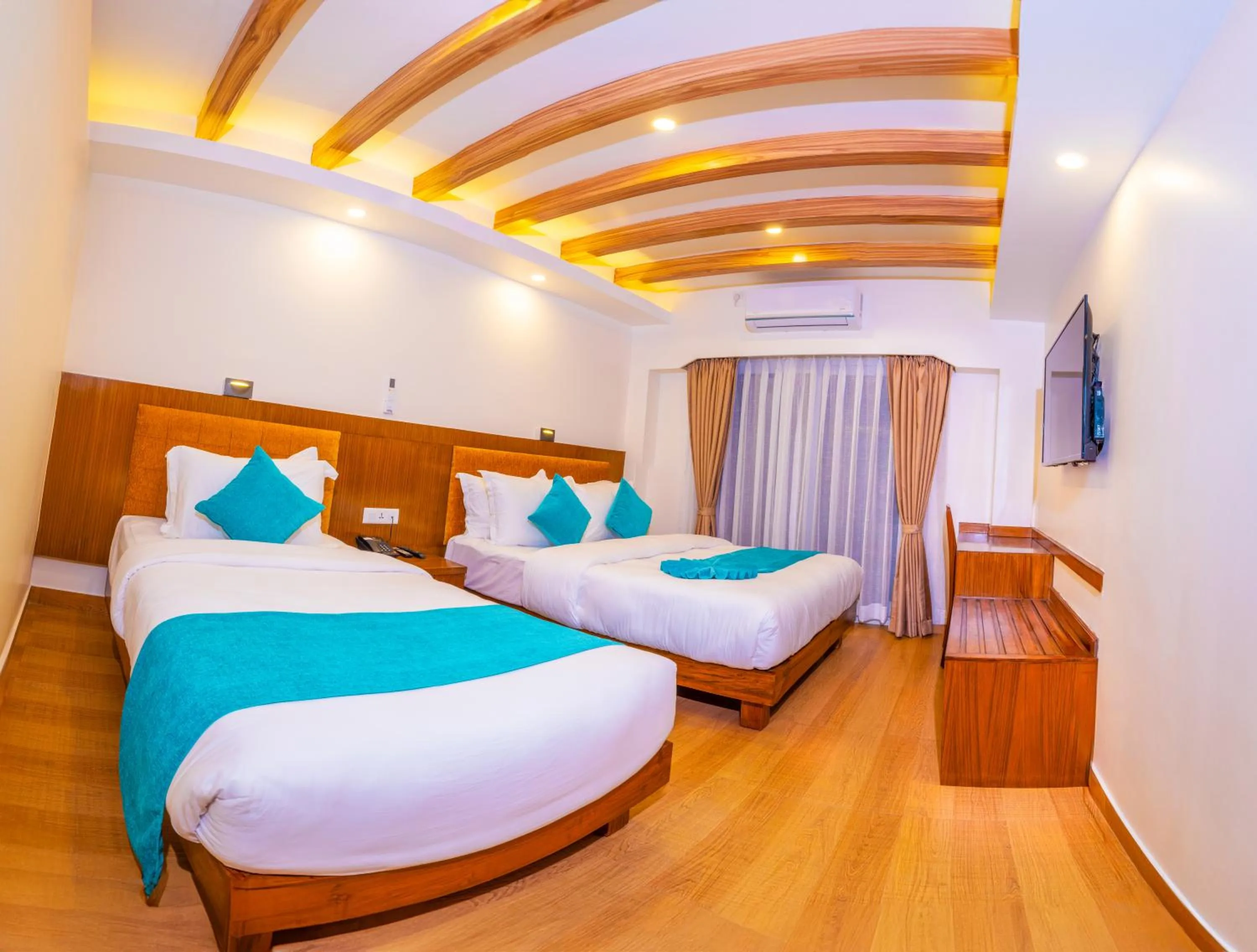 Bedroom, Bed in Pokhara Alpine and Springs