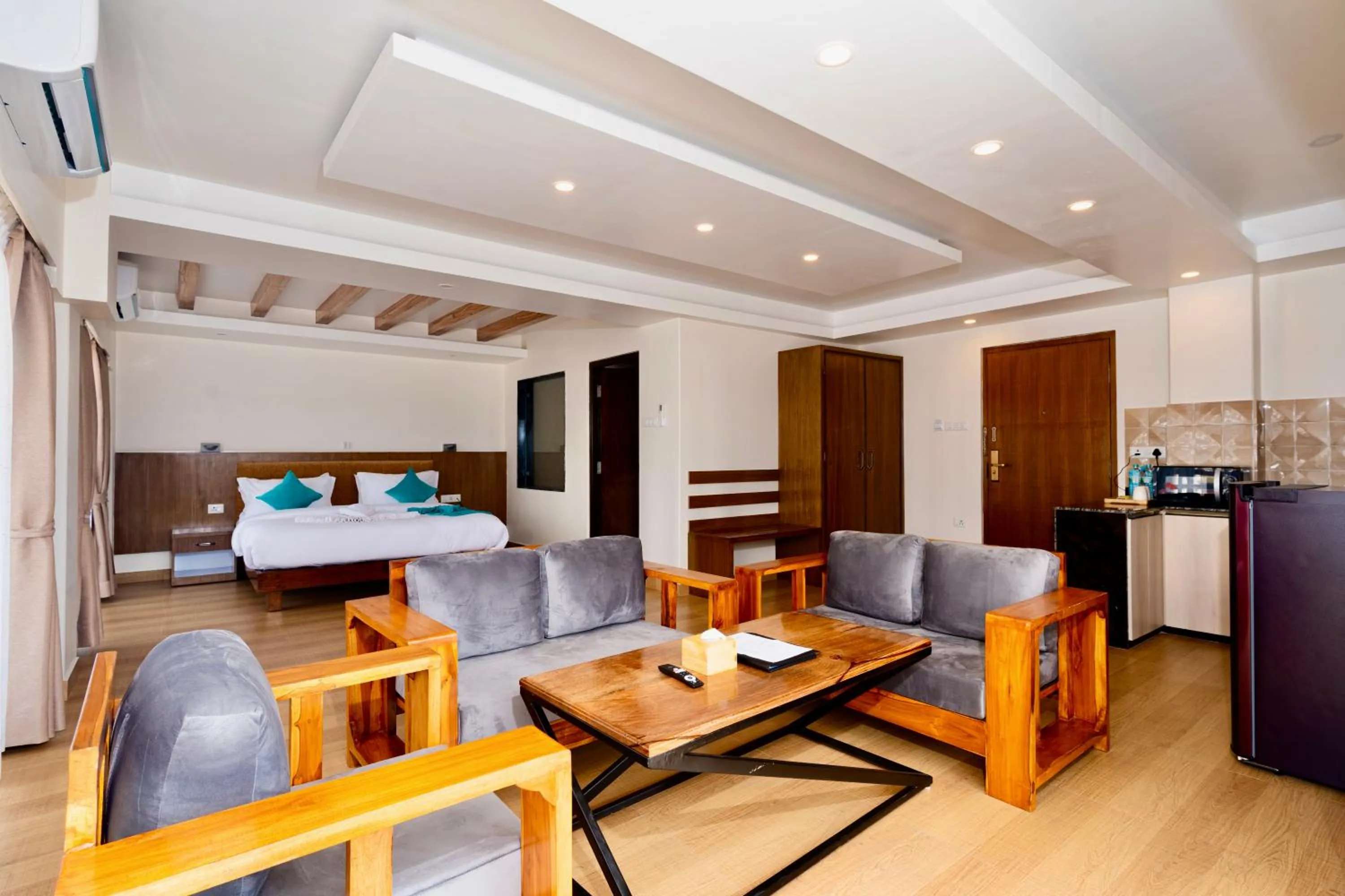 Seating area in Pokhara Alpine and Springs