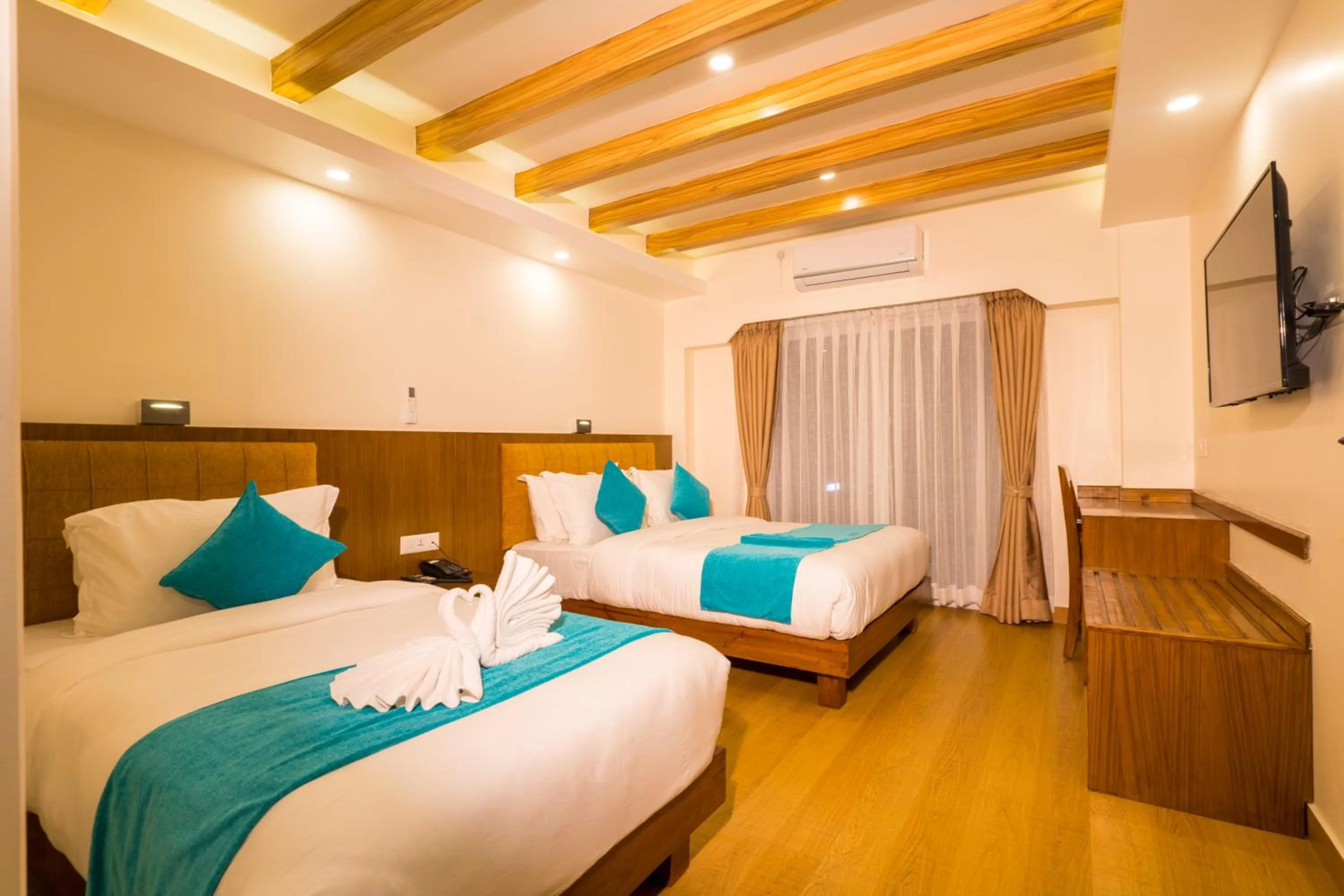 Bedroom, Bed in Pokhara Alpine and Springs