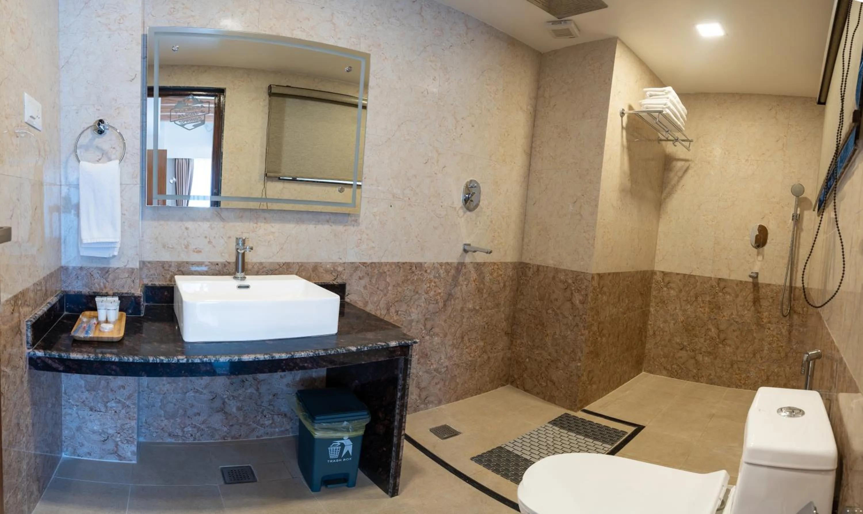 Bathroom in Pokhara Alpine and Springs