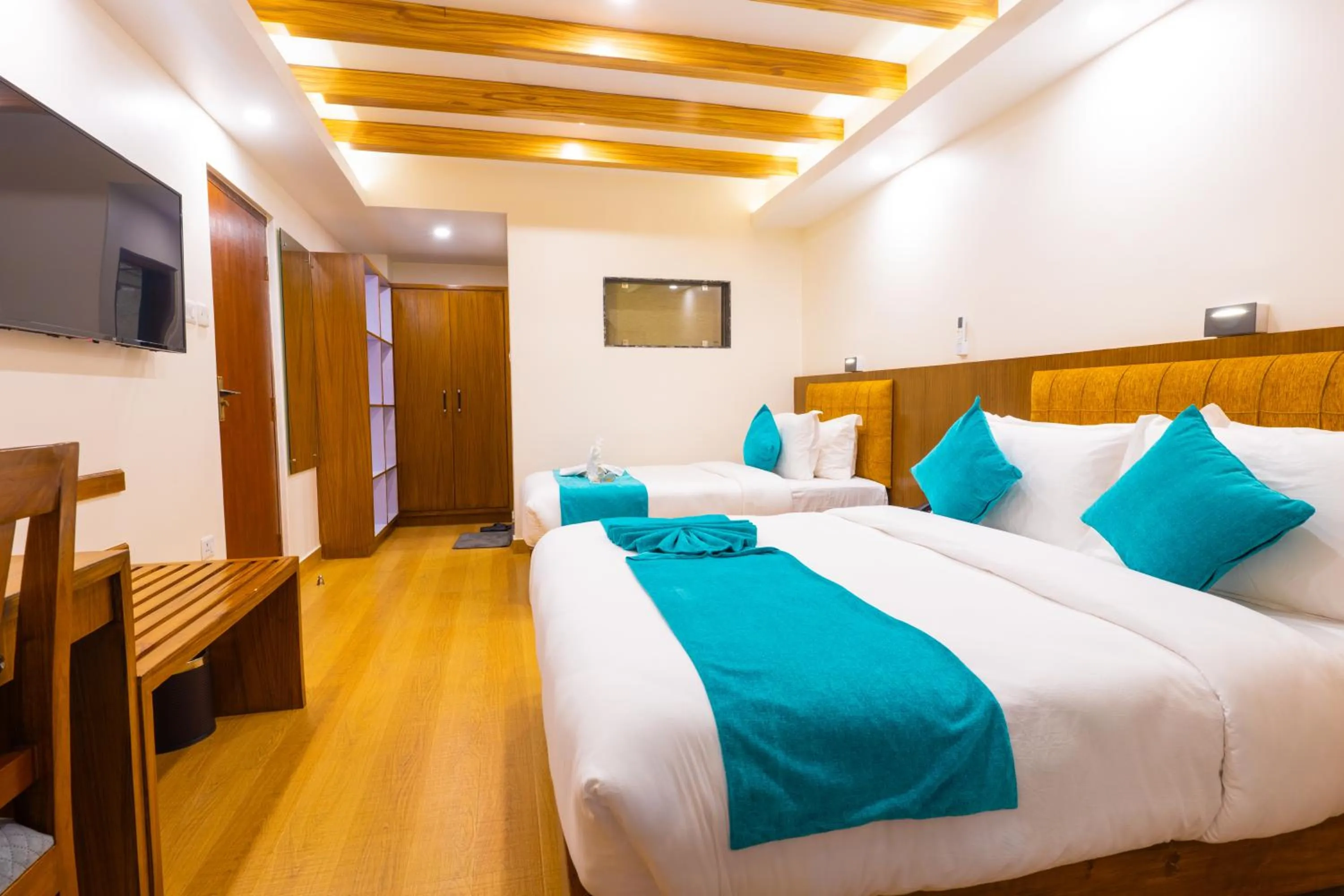 Bedroom, Bed in Pokhara Alpine and Springs