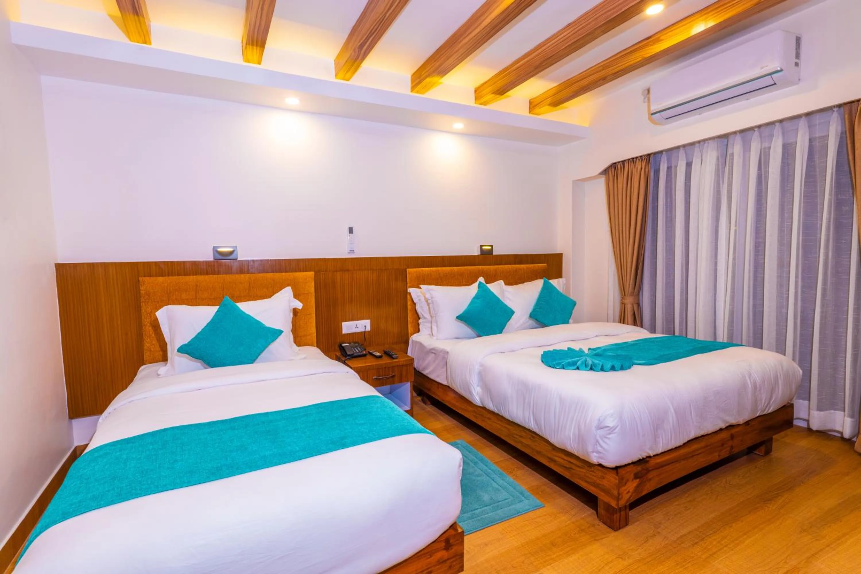 Bedroom, Bed in Pokhara Alpine and Springs