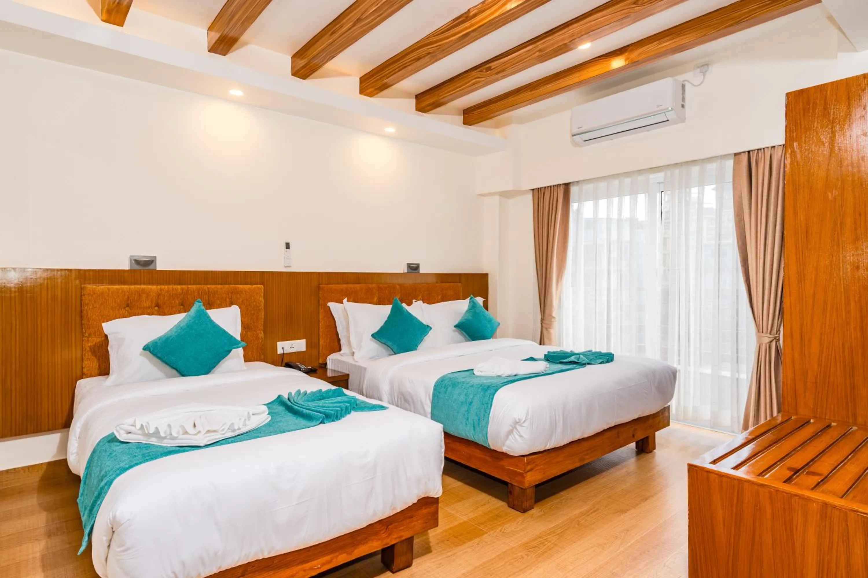 Bedroom, Bed in Pokhara Alpine and Springs