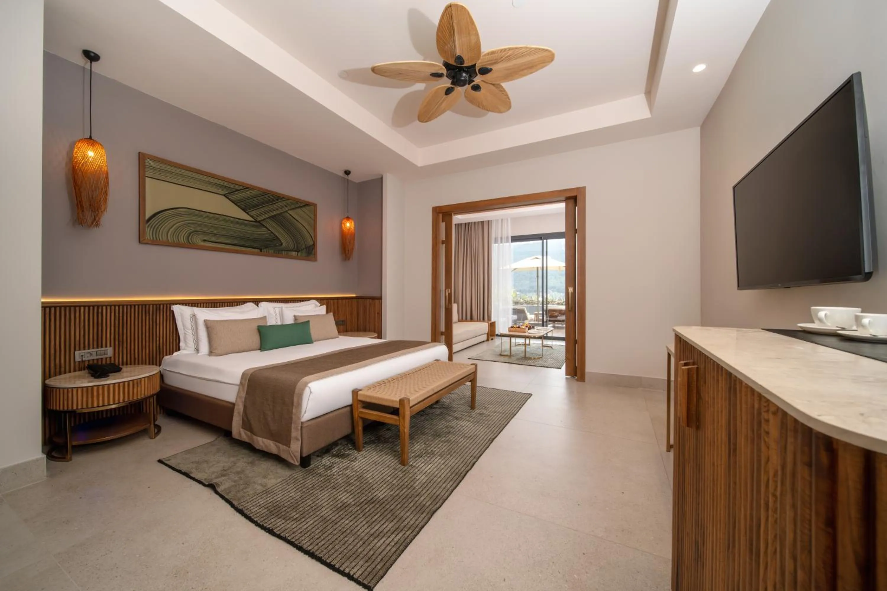 Bedroom, Bed in La Blanche Island Bodrum