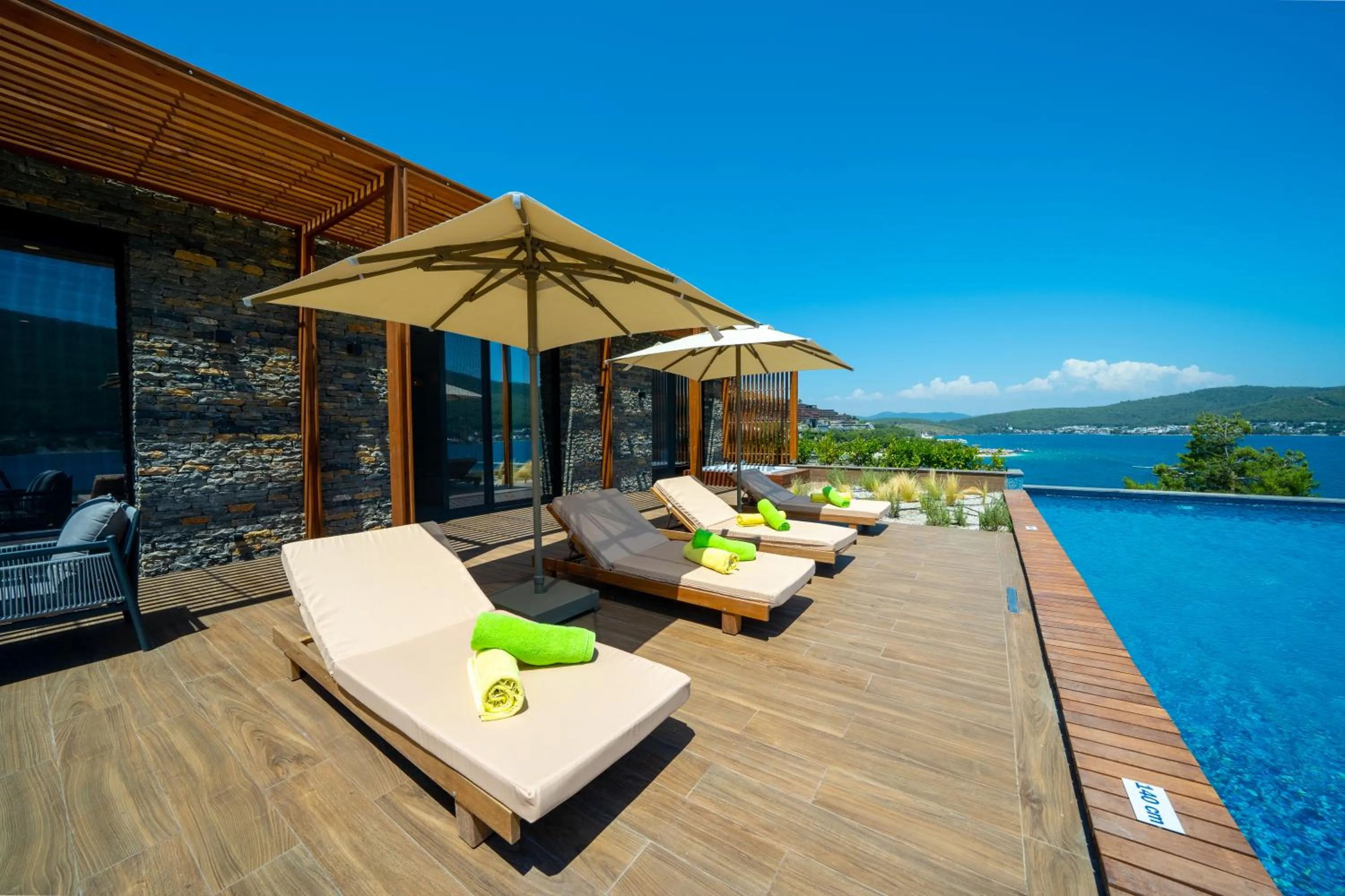 Patio in La Blanche Island Bodrum