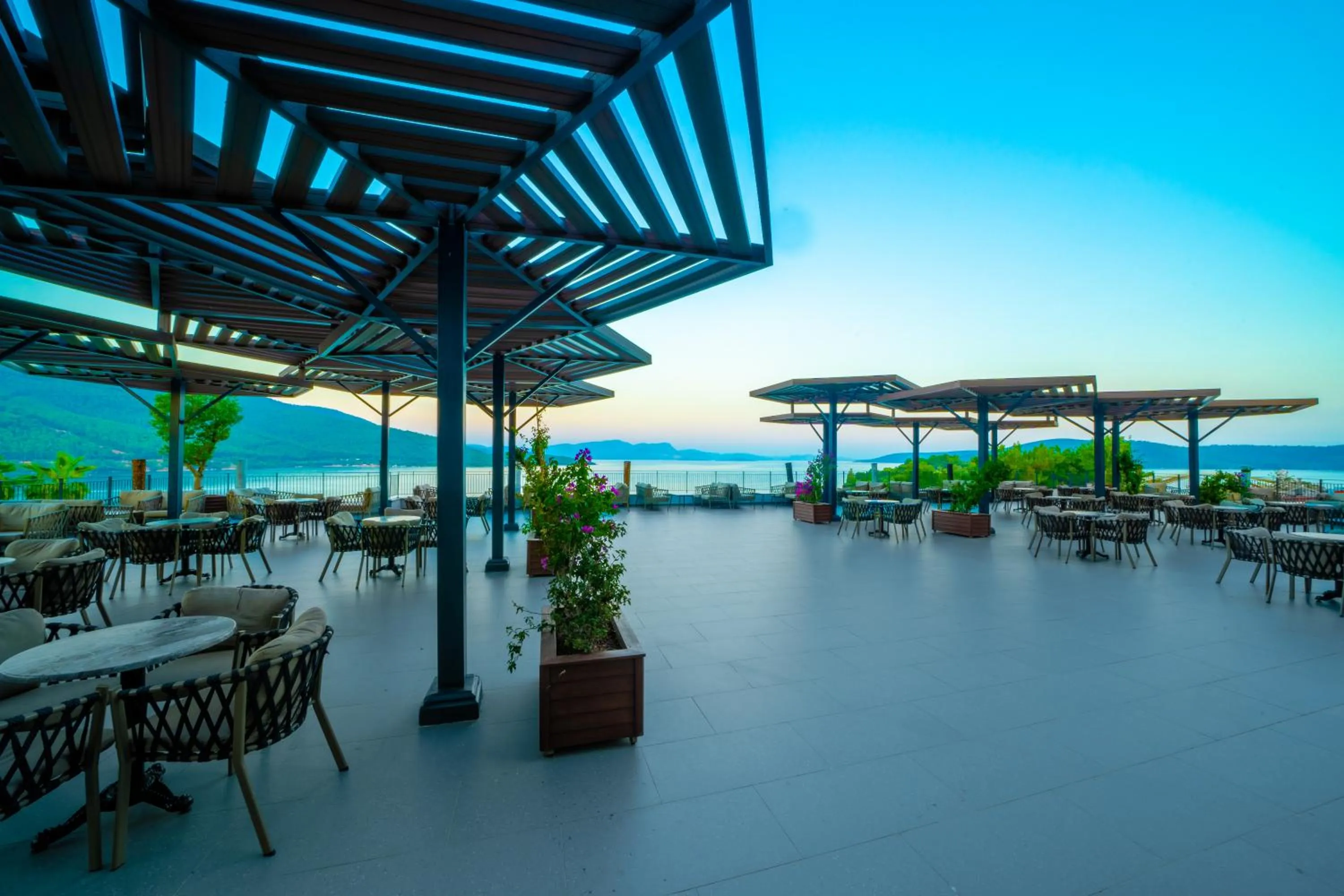 Patio in La Blanche Island Bodrum