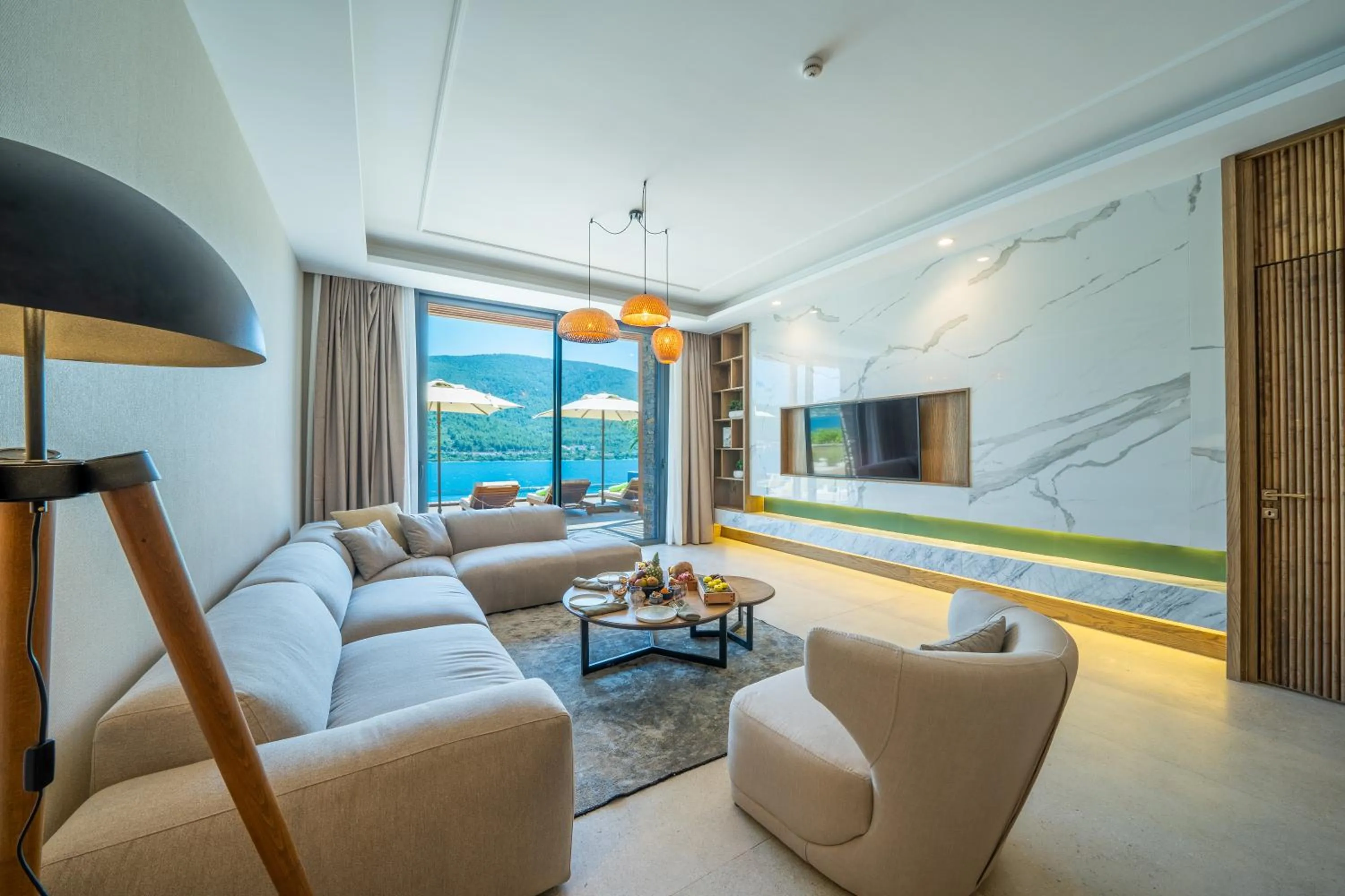 Natural landscape in La Blanche Island Bodrum