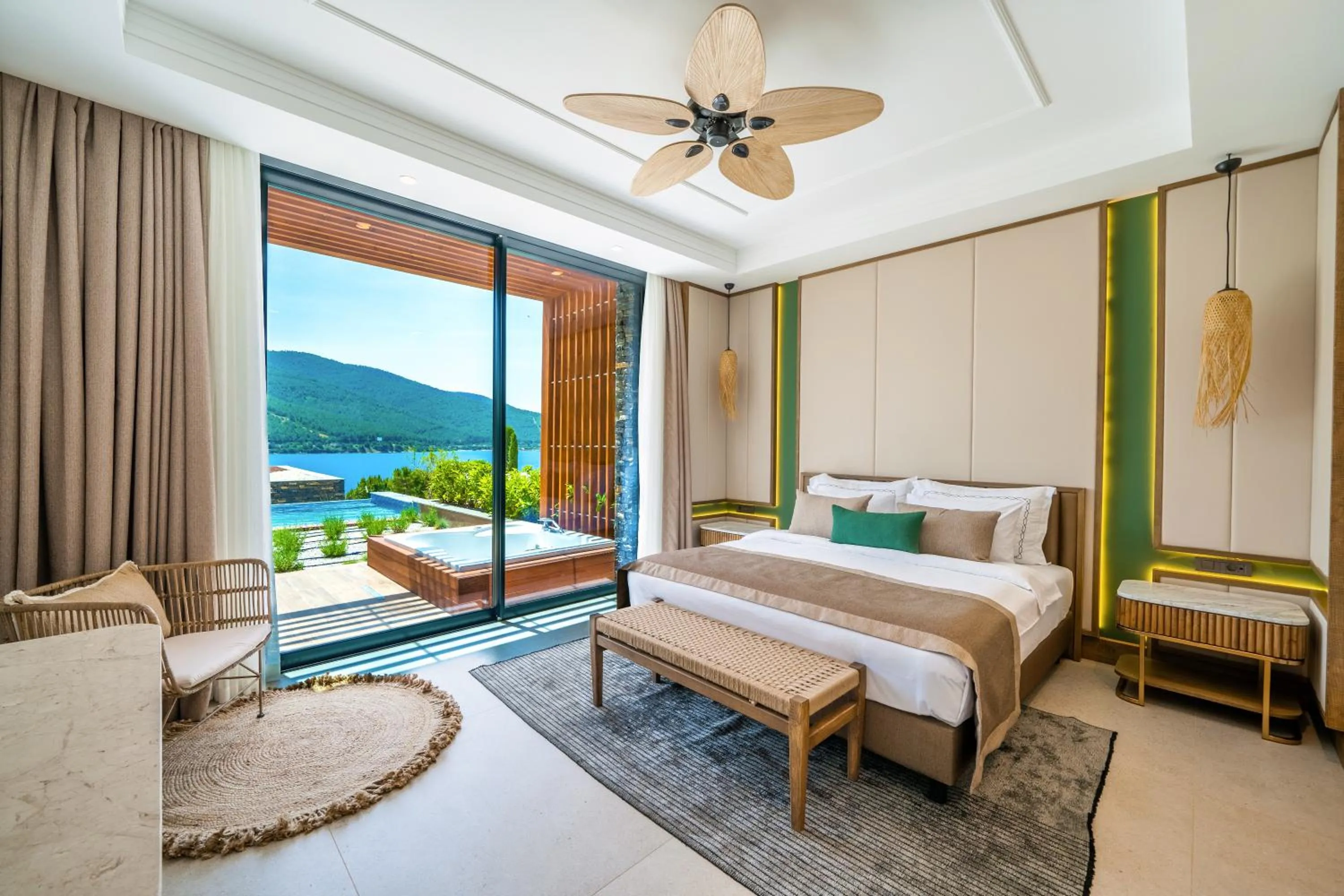 Bed in La Blanche Island Bodrum