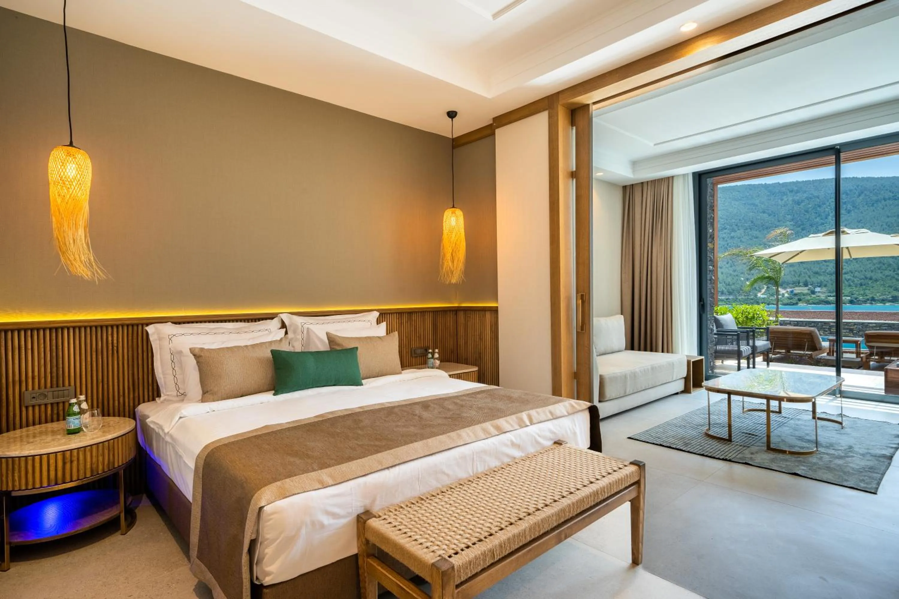 Bed in La Blanche Island Bodrum