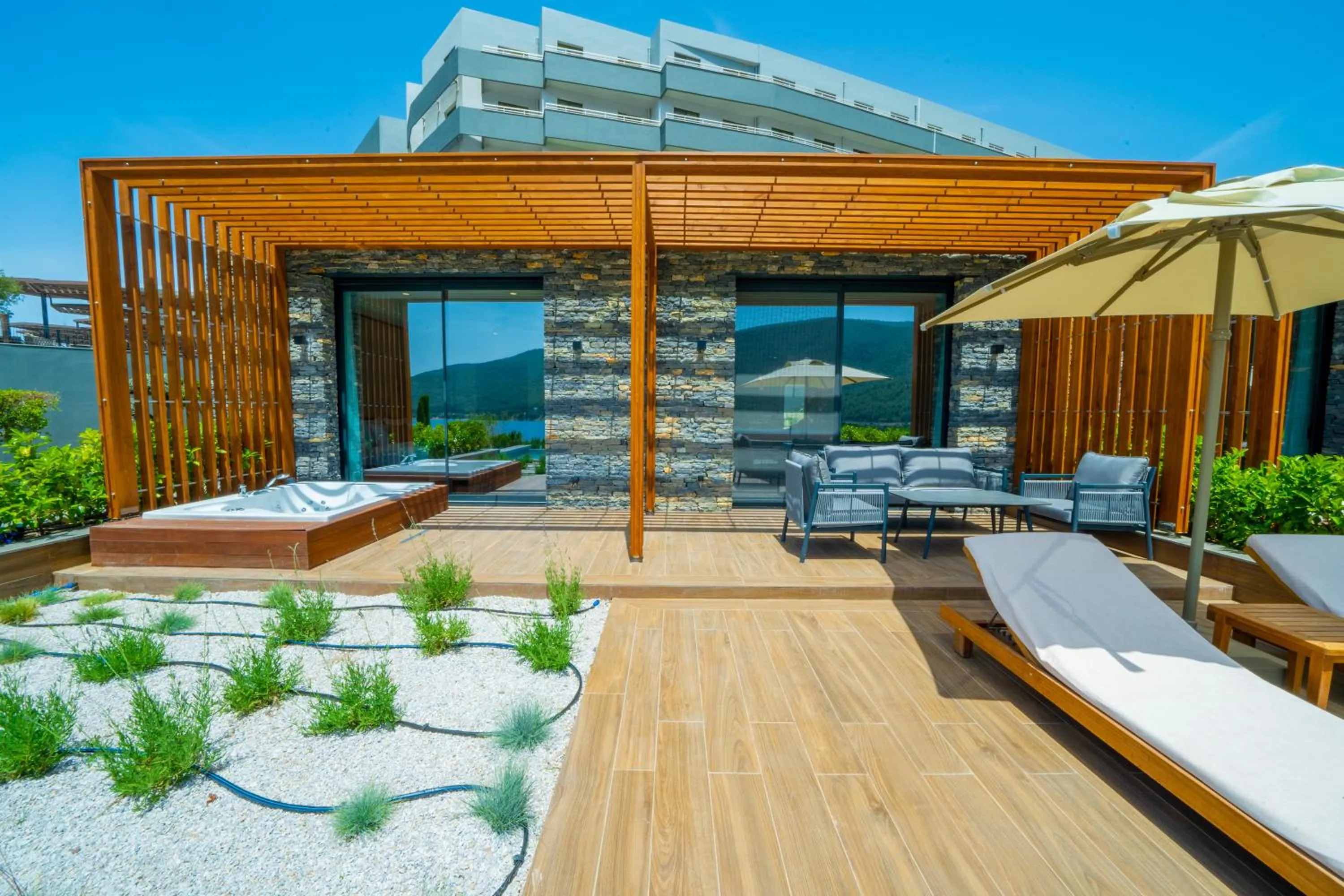 Patio in La Blanche Island Bodrum