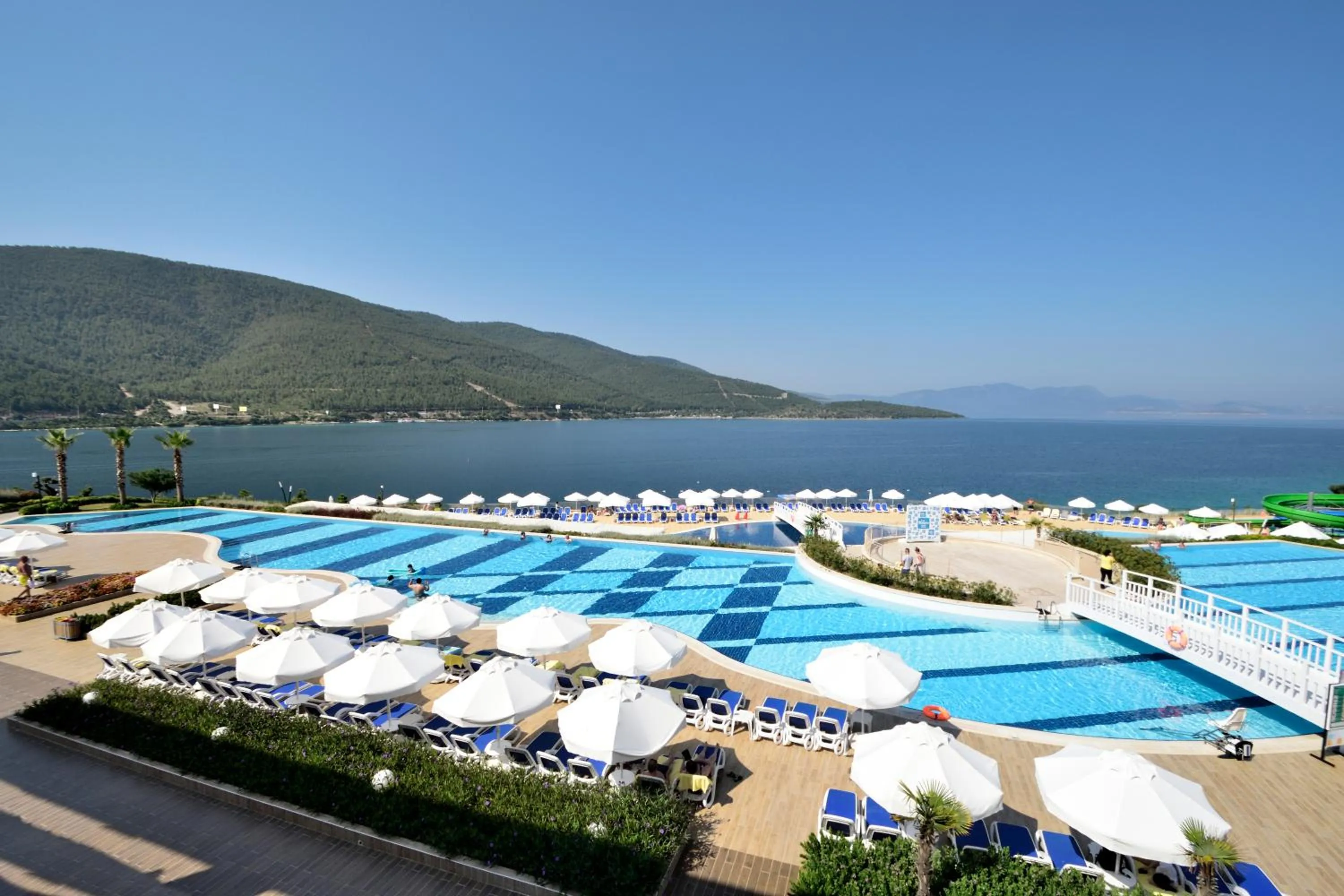 Swimming pool in La Blanche Island Bodrum