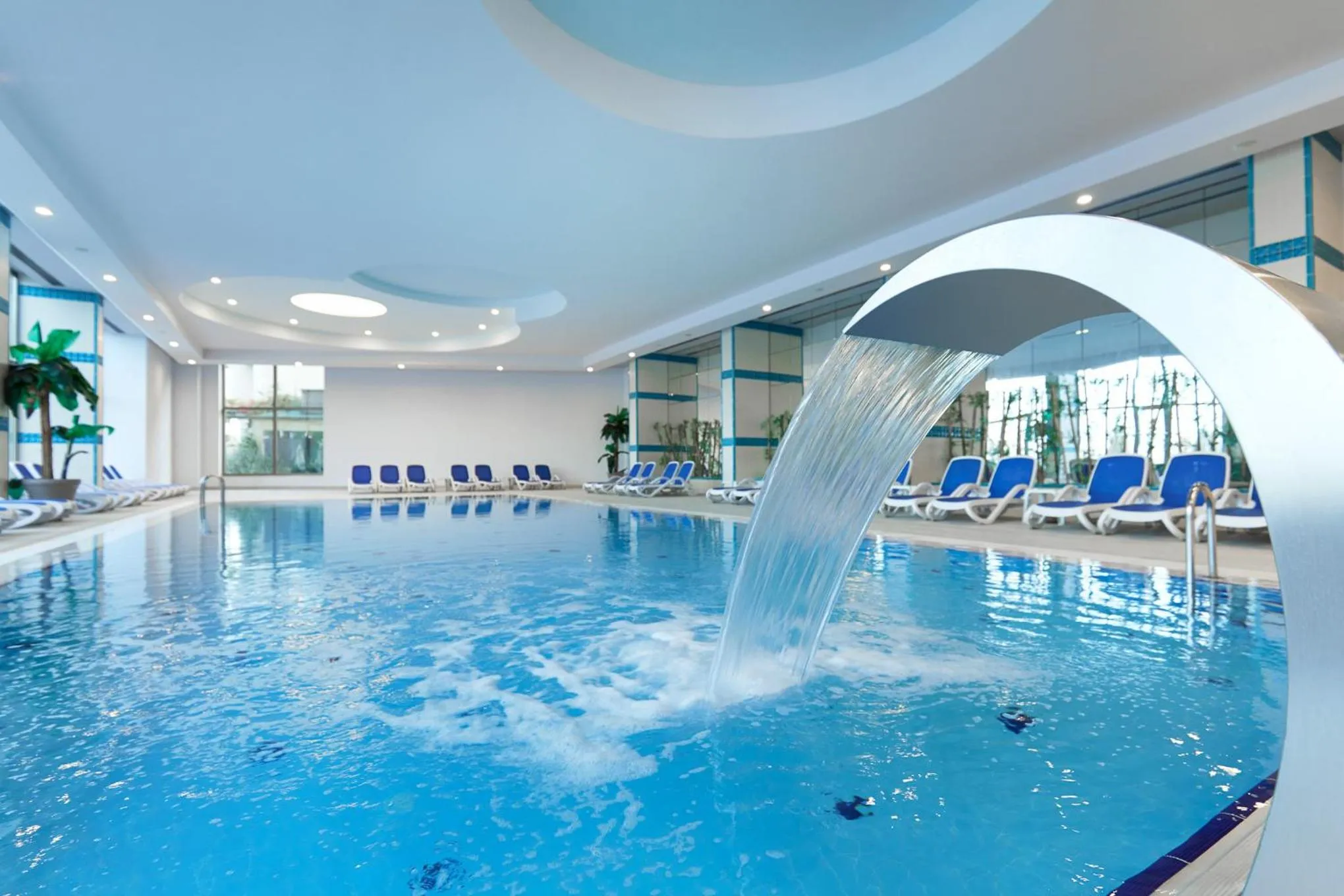 Swimming pool in La Blanche Island Bodrum