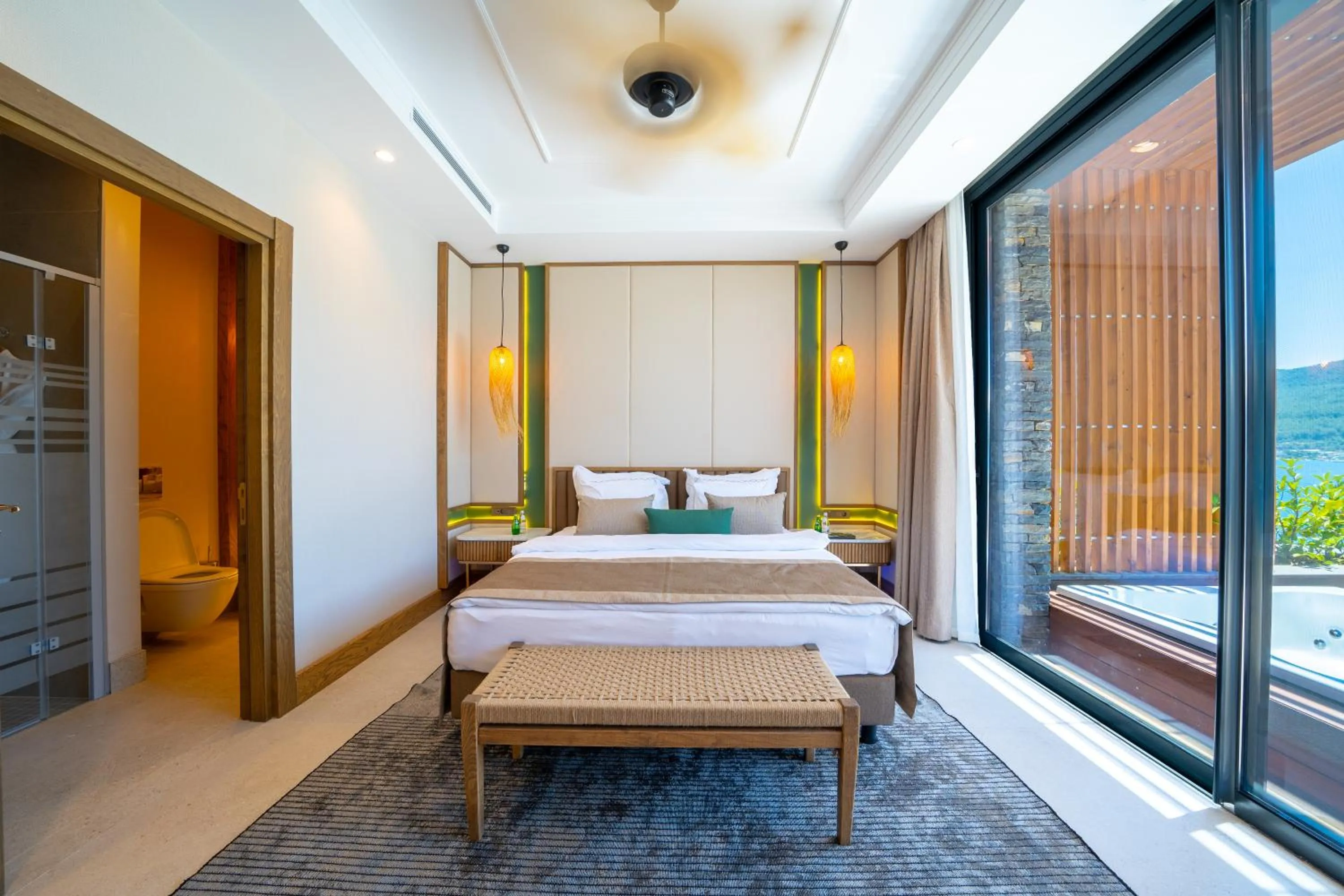 Bed in La Blanche Island Bodrum