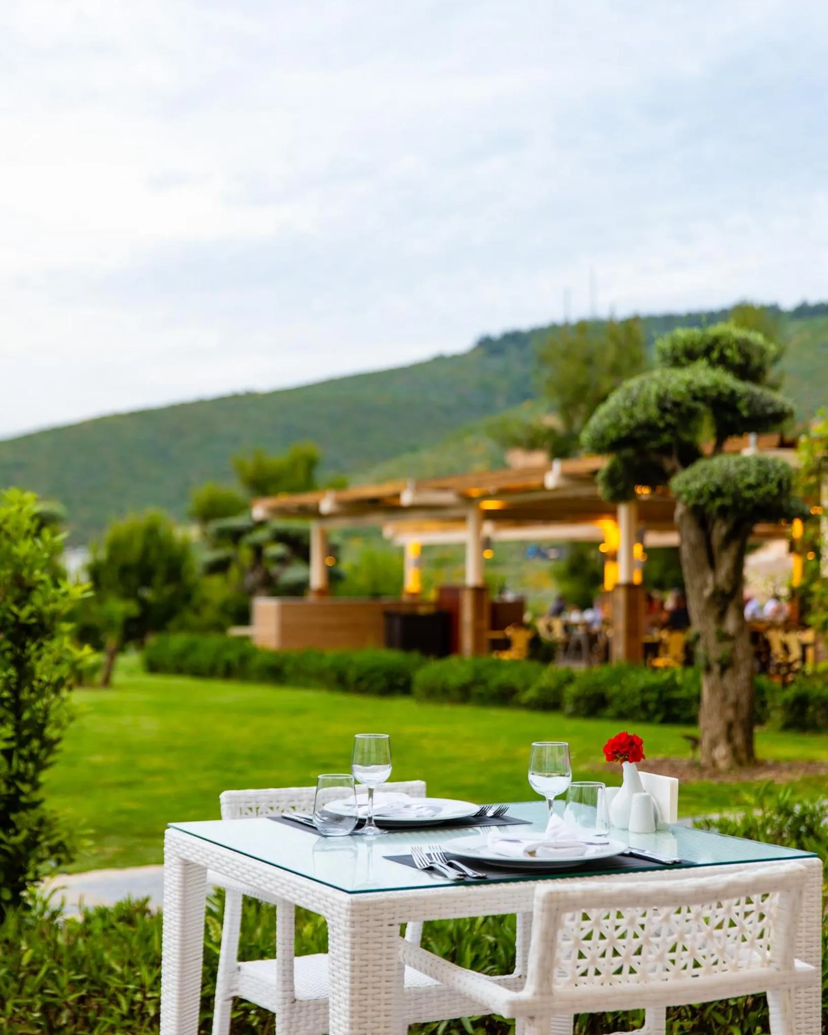 Food and drinks in La Blanche Island Bodrum